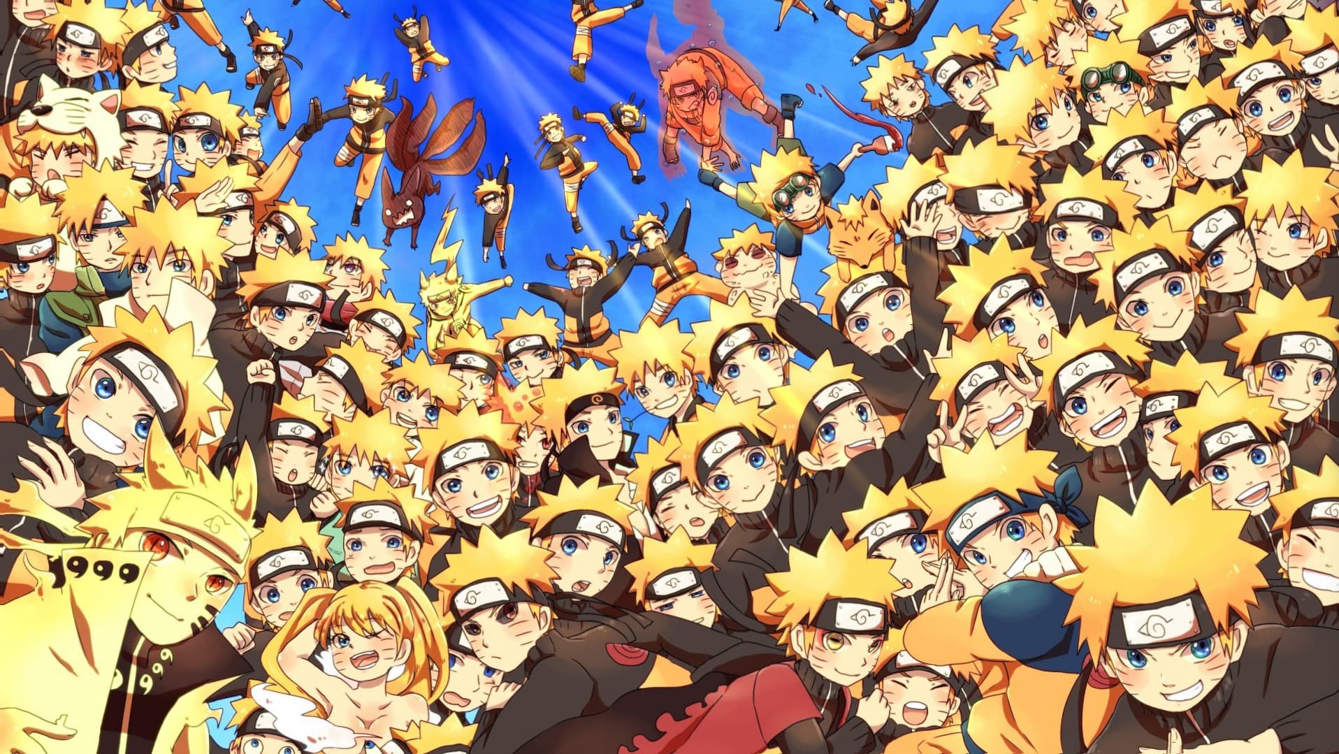 50 Best Naruto Wallpapers Ever -14. Naruto Uzumaki: A Kaleidoscope of Shadows