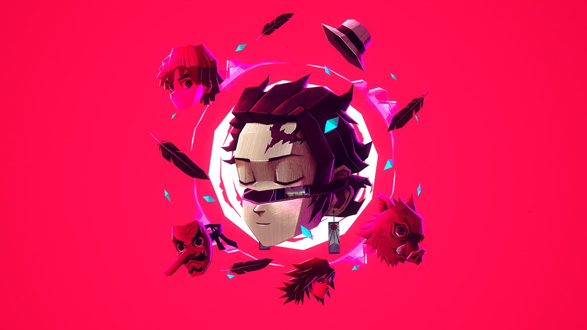 100 Best Demon Slayer Wallpapers Ever -31. Tanjiro - Demon Slayer Faces