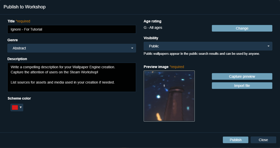 Uploading & Publishing Wallpapers on Wallpaper Engine Complete Guide