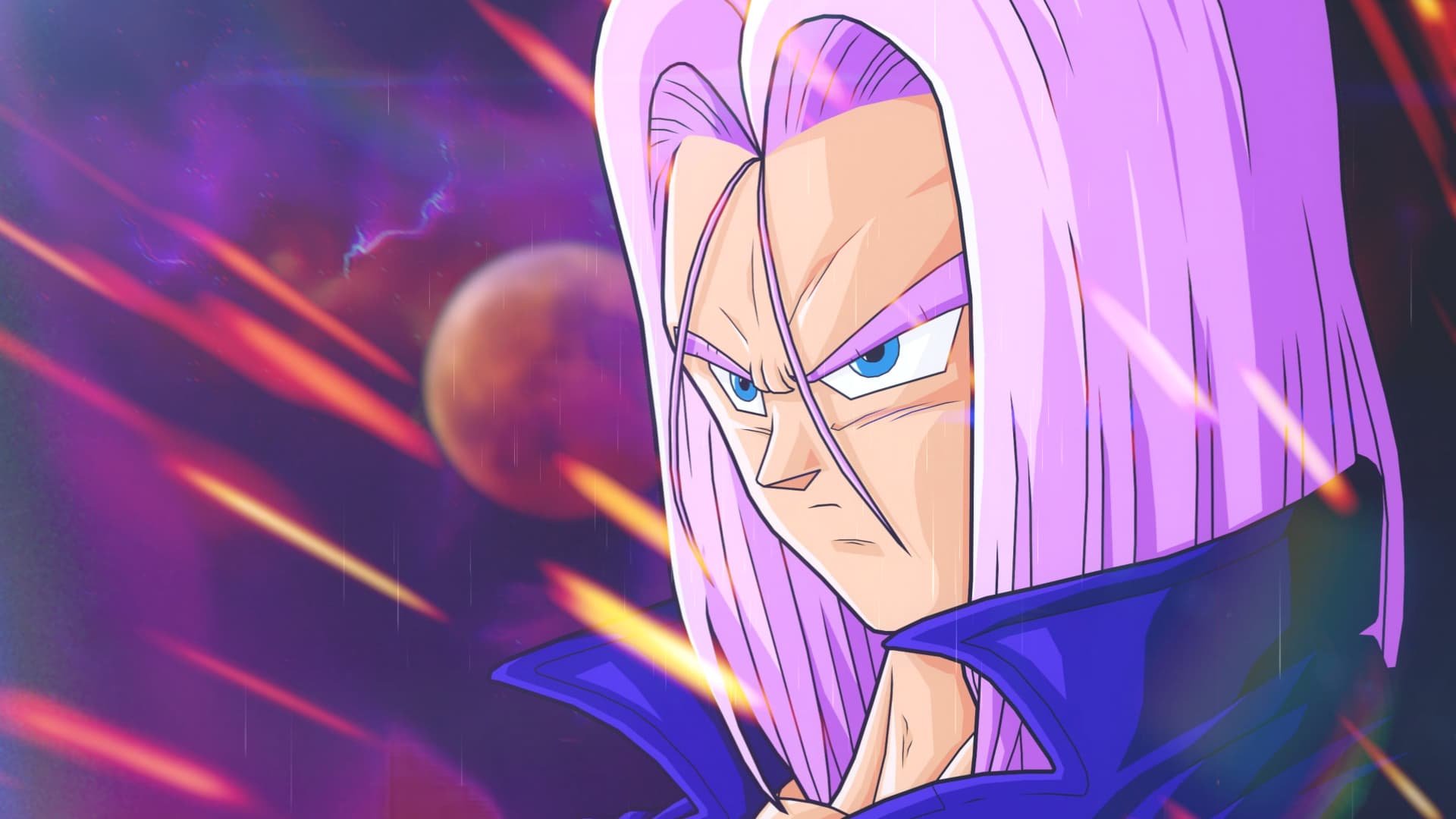30 Best Dragon Ball Wallpapers Ever -15. Trunks - After Dark