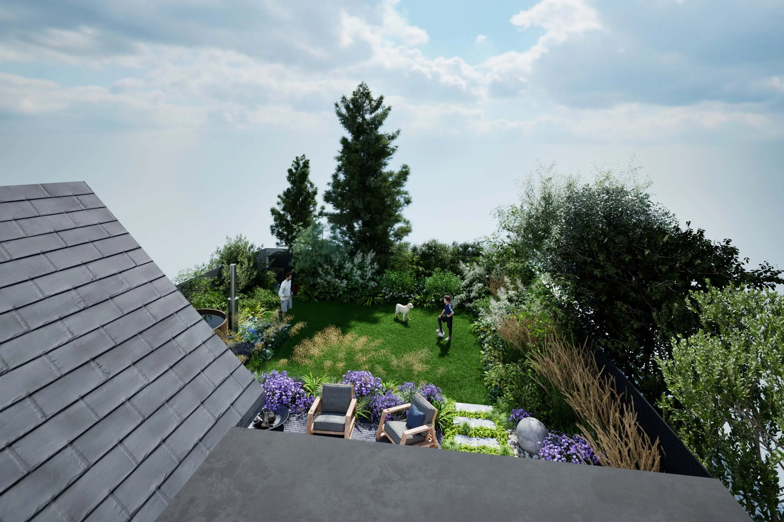 View from Upstairs Window