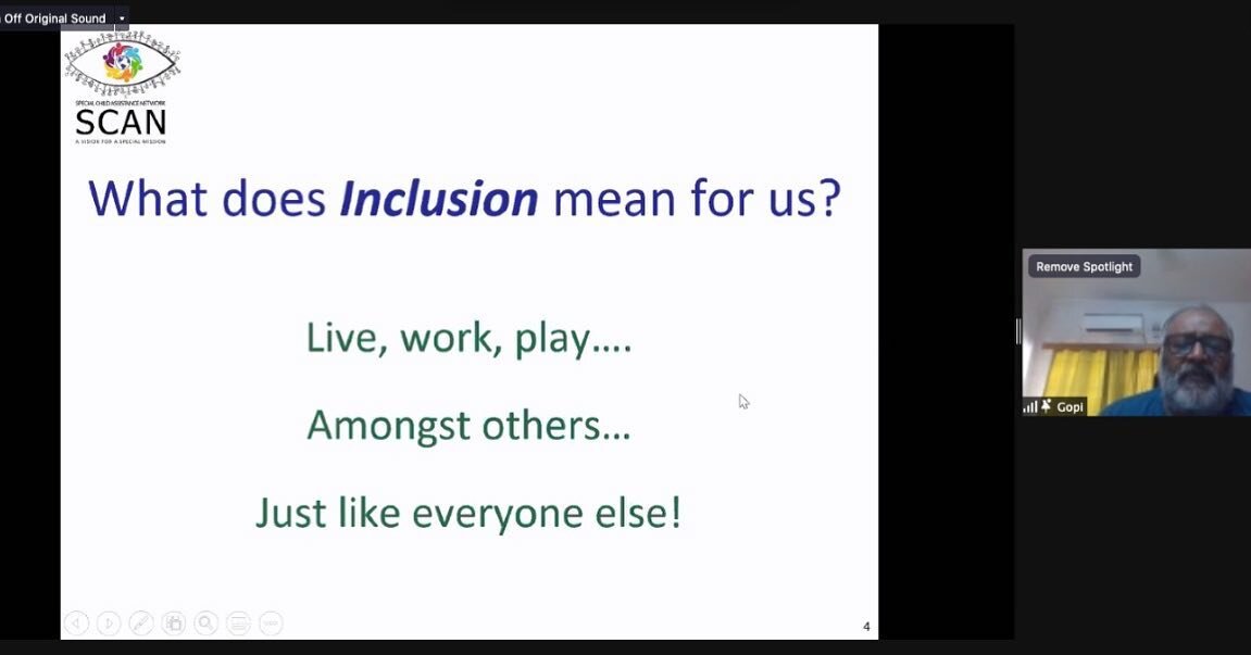 What after us...
Who after us....
Where after us...
Some of the many questions that had an answer when Gopinath Ramakrishnan Co-Founder SCAN, joined in for a discussion with families on the assisted and independent living options initiated and in pro