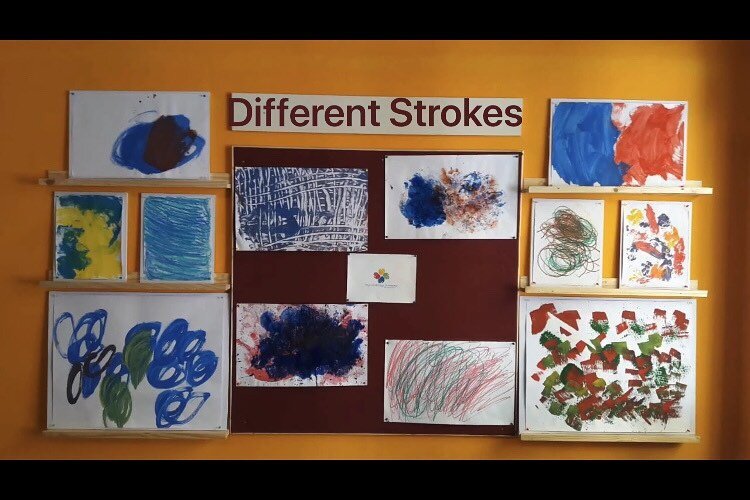 Do look out for changing visuals every month on our art wall 😊
.
.
#artwall 
#artmatters 
#visualart 
#everystrokecounts 
#everystrokematters 
#everystrokeisdifferent 
#youngadultswithautism 
#artforall 
#inpersonlearningresumes 
#ourspacetocreate