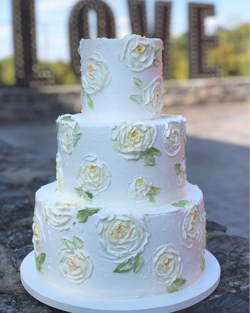 Buttercream Flower Wedding Cake - Cake Style