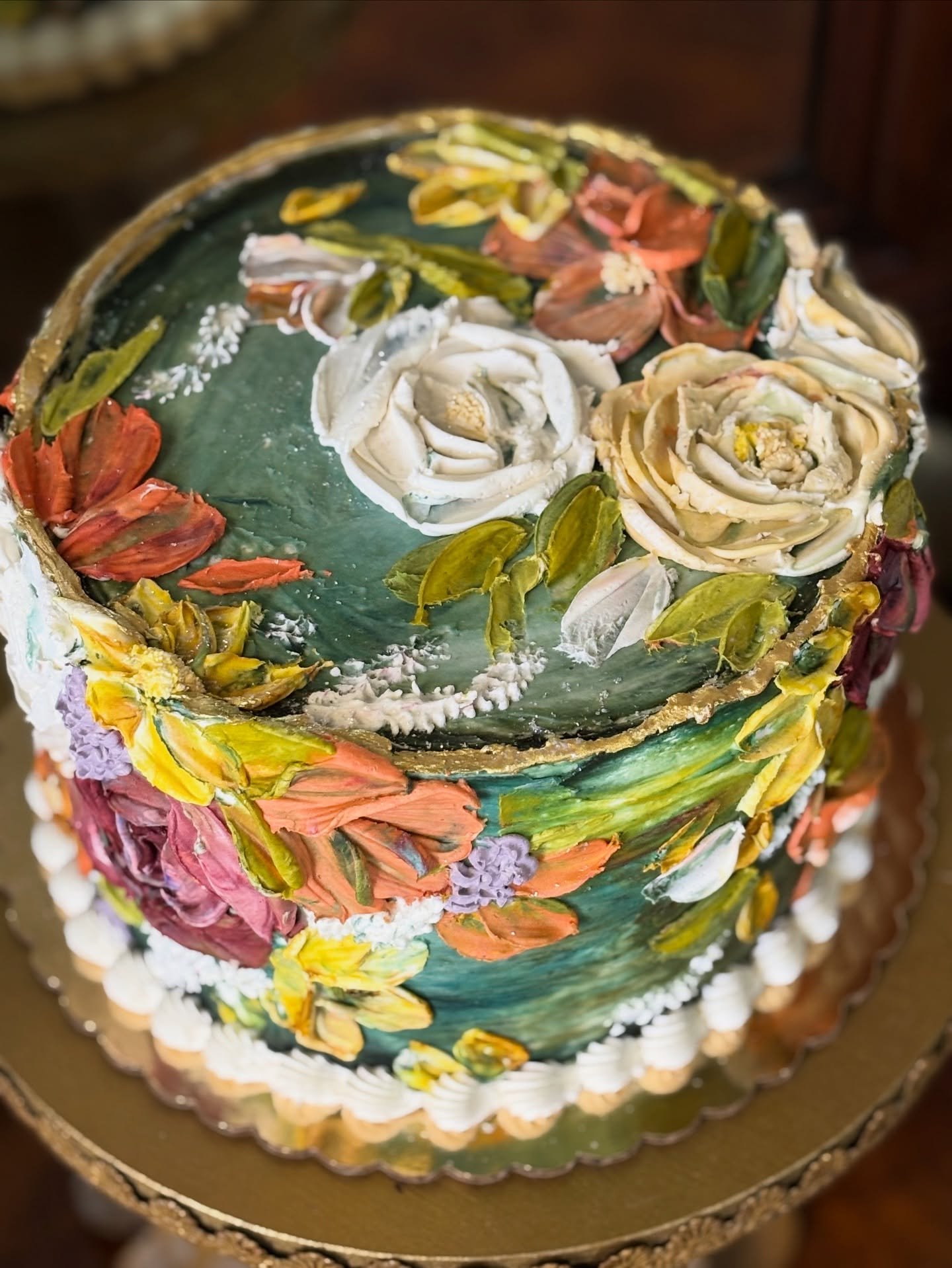 Fall flowers #paletteknifecakes #bellamanse