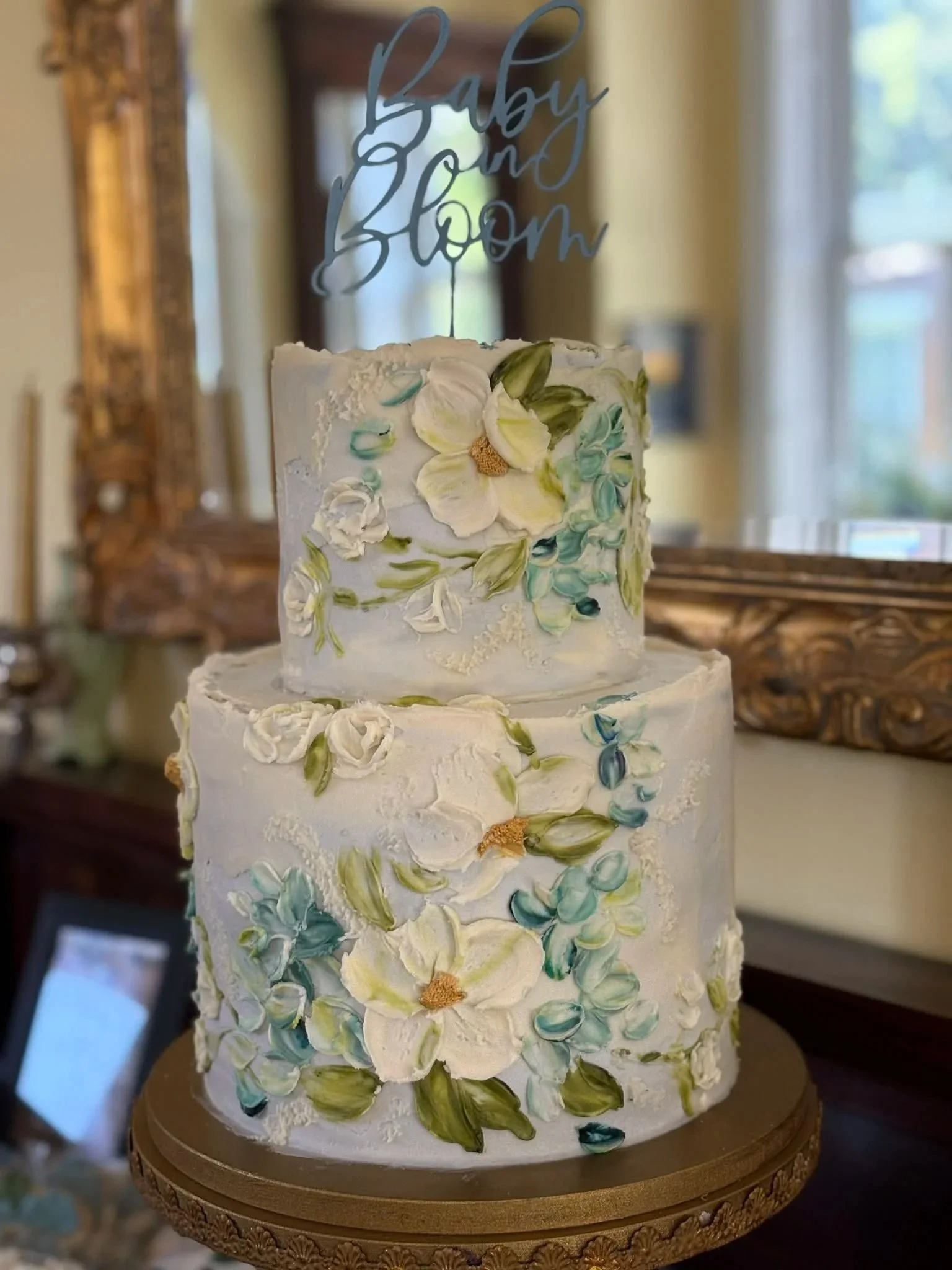 Vintage blue and white
