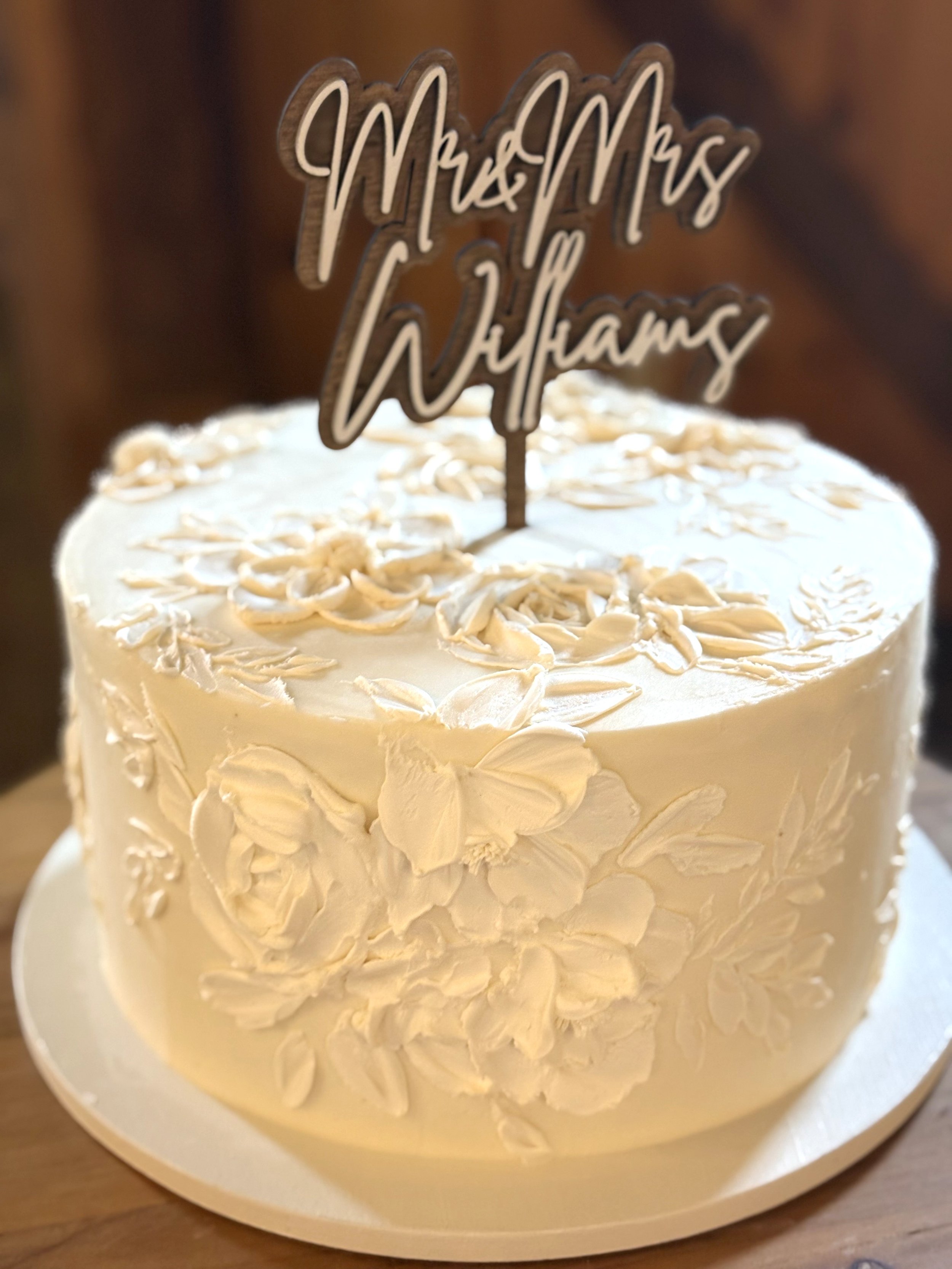 White on White Foral