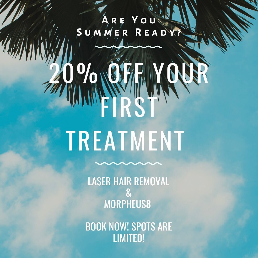 Are you ready to be hair free &amp; glowing? 
BOOK NOW-OFFER APPLIES TO FIRST TREATMENTS ONLY🏝☀️🌊🍹

#russianlips#Juvederm#Restylane#Voluma#Botox#Dysport#Kybella#aesthetics#dermalfiller#lipaugmentation#noseaugmentation#chinaugmentation#cheekenhance