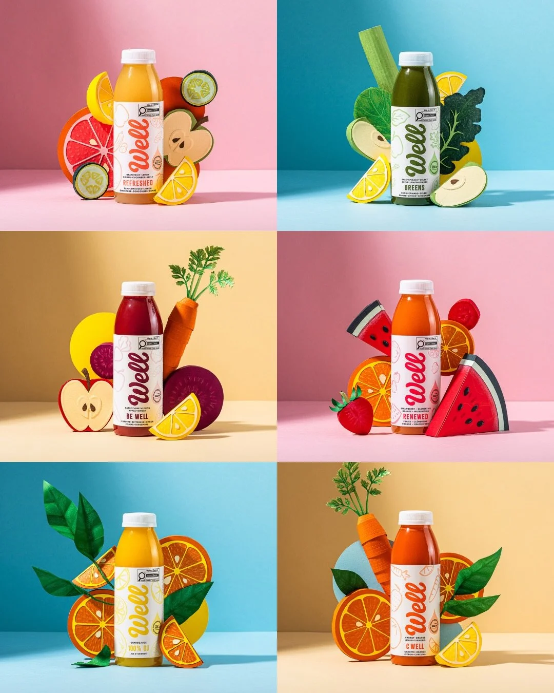 Meet the full lineup 🍋🍉🥕
Thrilled to share the results of this collaboration with the wonderful artist Florencia @florencia.paper! It was such a joy bringing these ideas to life together, and I&rsquo;m so proud of how we brought the concept to lif