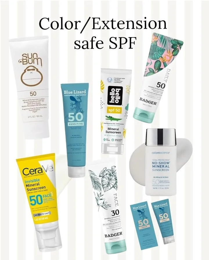 SPF that is SAFE for Hair Extensions &amp; Blondes (UPDATED)