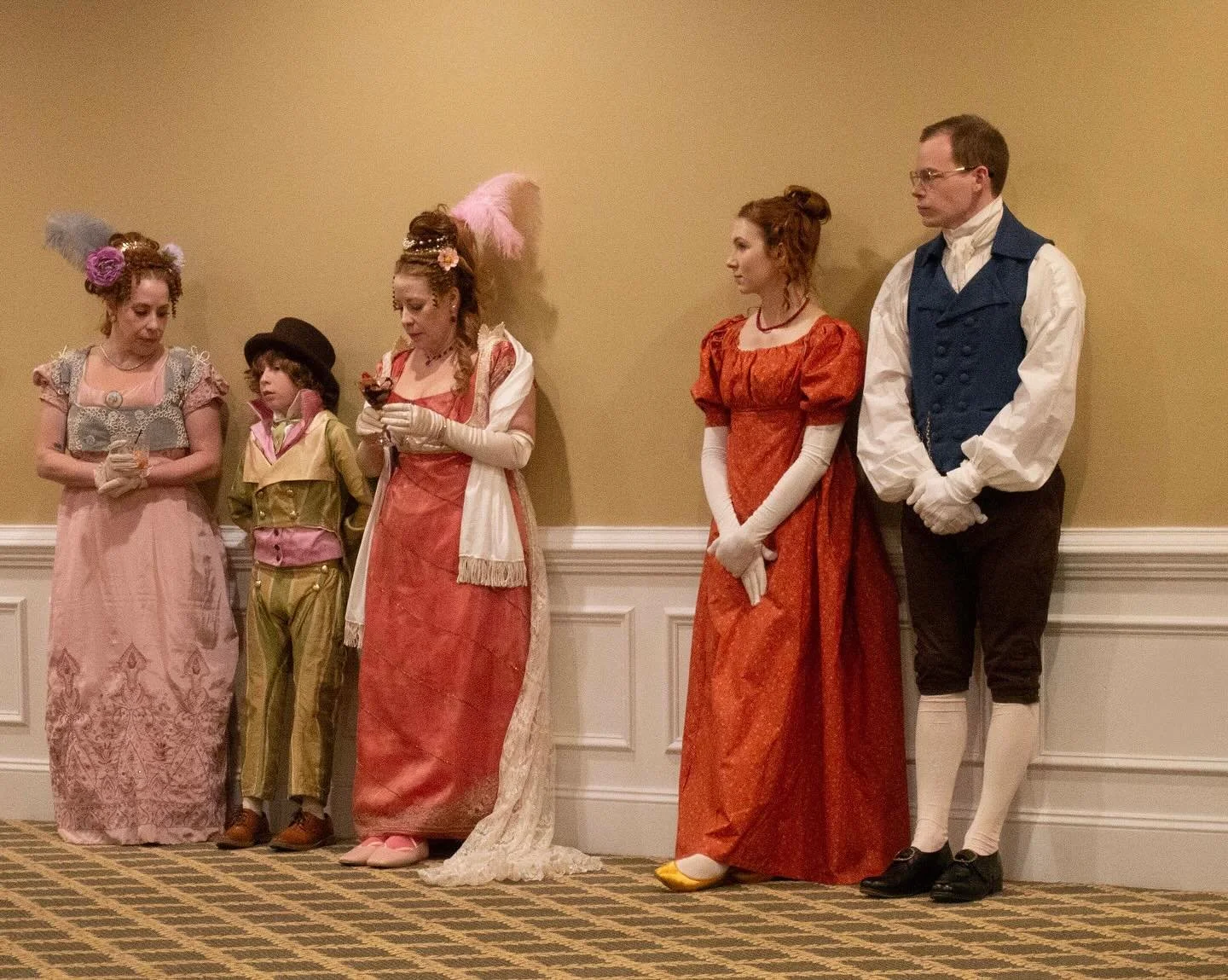 A moment of rest for members of the #regencysocietyofvirginia.