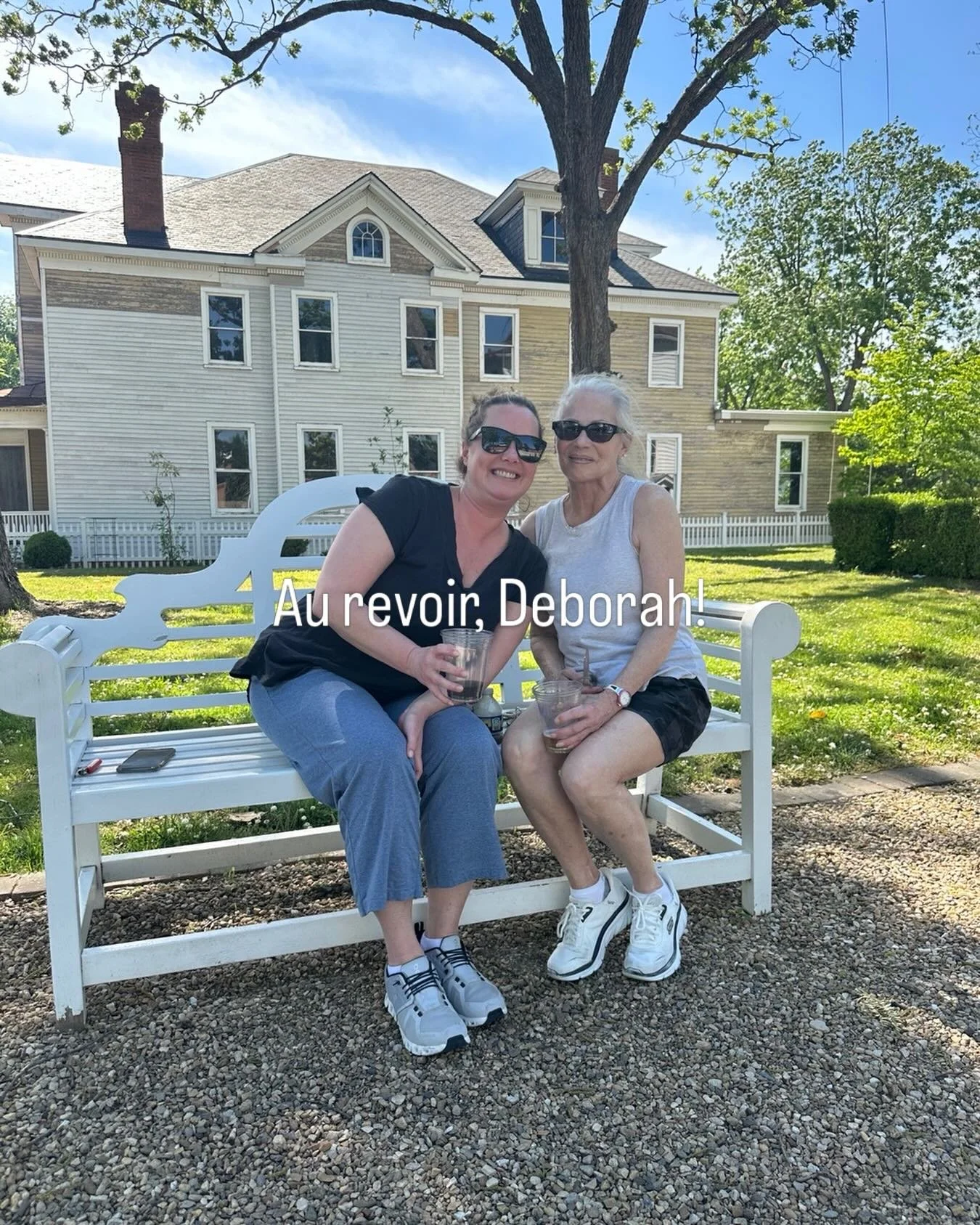 The lovely Deborah Timmons is moving to Texas to live with her daughter. Safe travels and thanks for a visit to Strawberry Hill en route!
