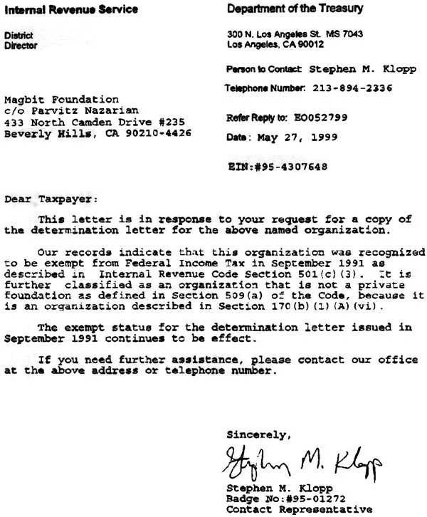 Magbit Foundation 509(c)(3)