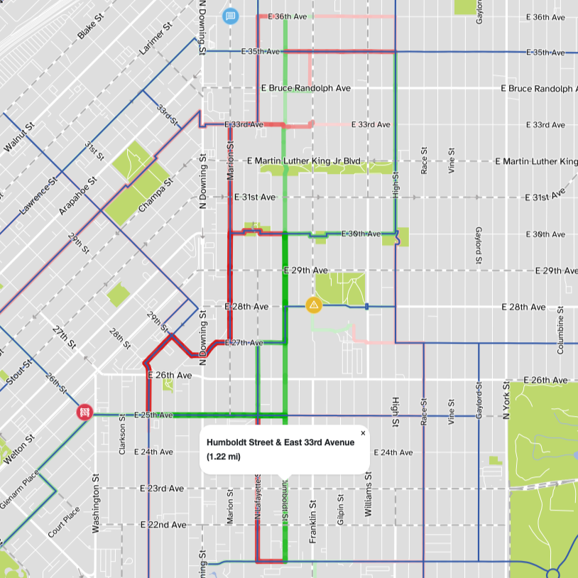 Travel Demand Model: Tens of Thousands of Simulated Bike Rides