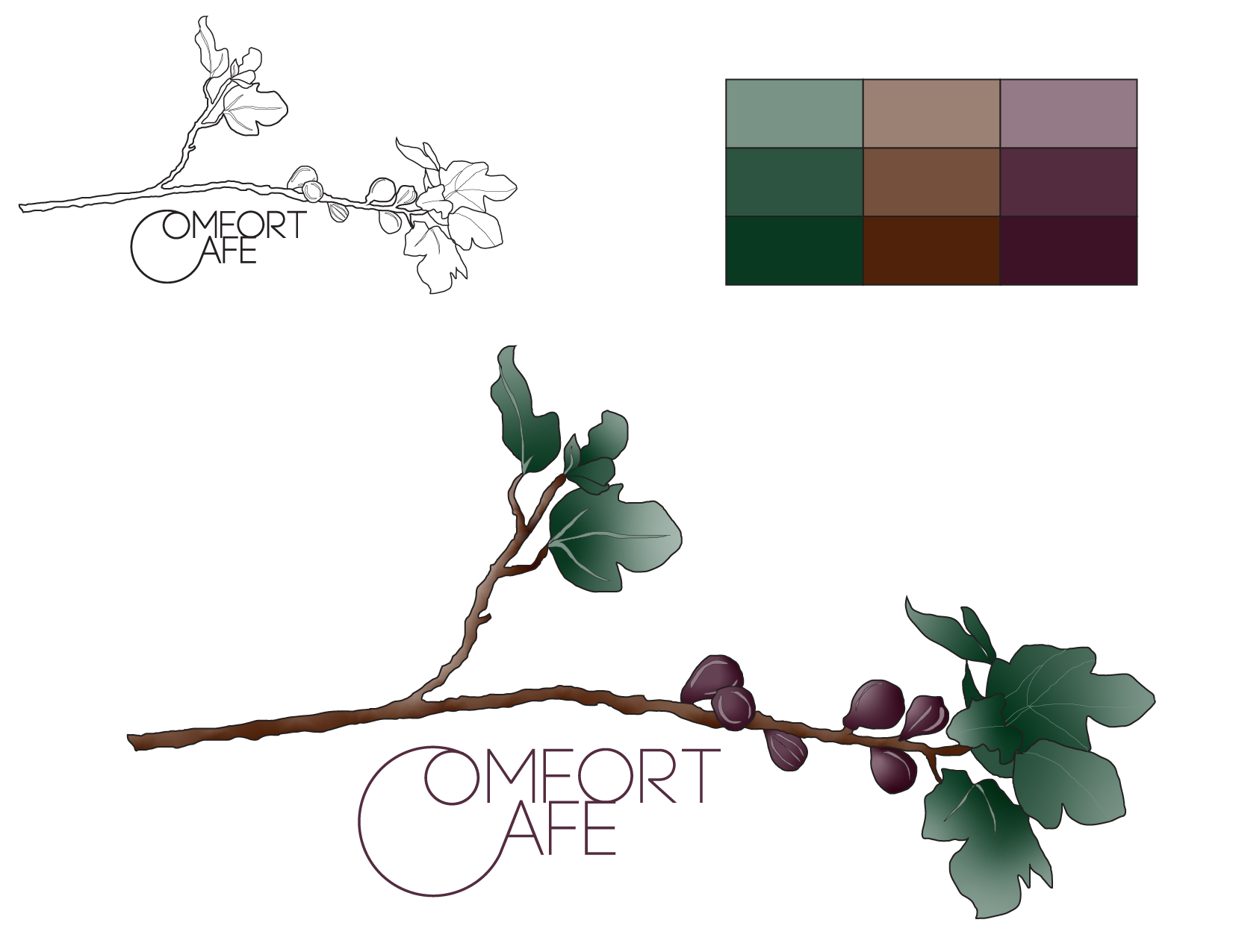 Logo Ideation + Final Palette