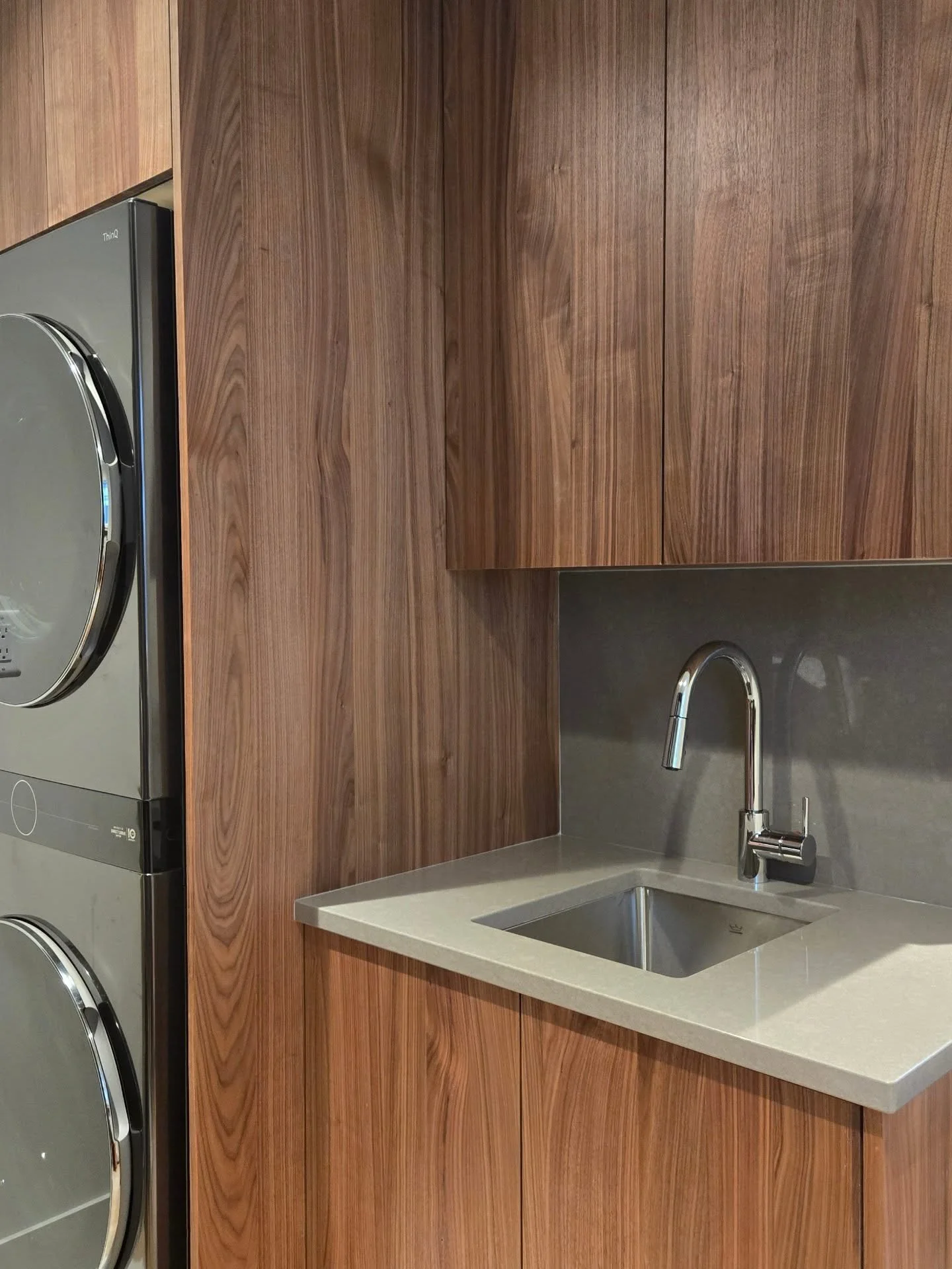 Custom mudroom/laundry from one of our Vancouver projects. Big changes to the existing floor plan required some creative thinking, there's always a way!