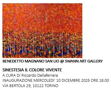 mostra personale “Sinestesia - Il colore vivente” | Benedetto Magnano san Lio | Torino - Italia