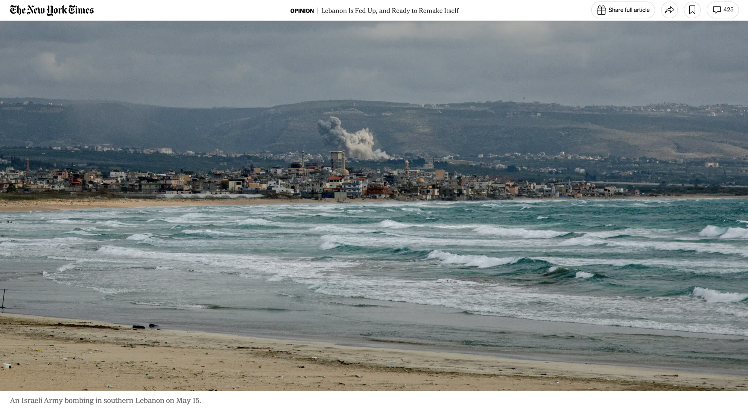 Lebanon, 2026 for The New York Times