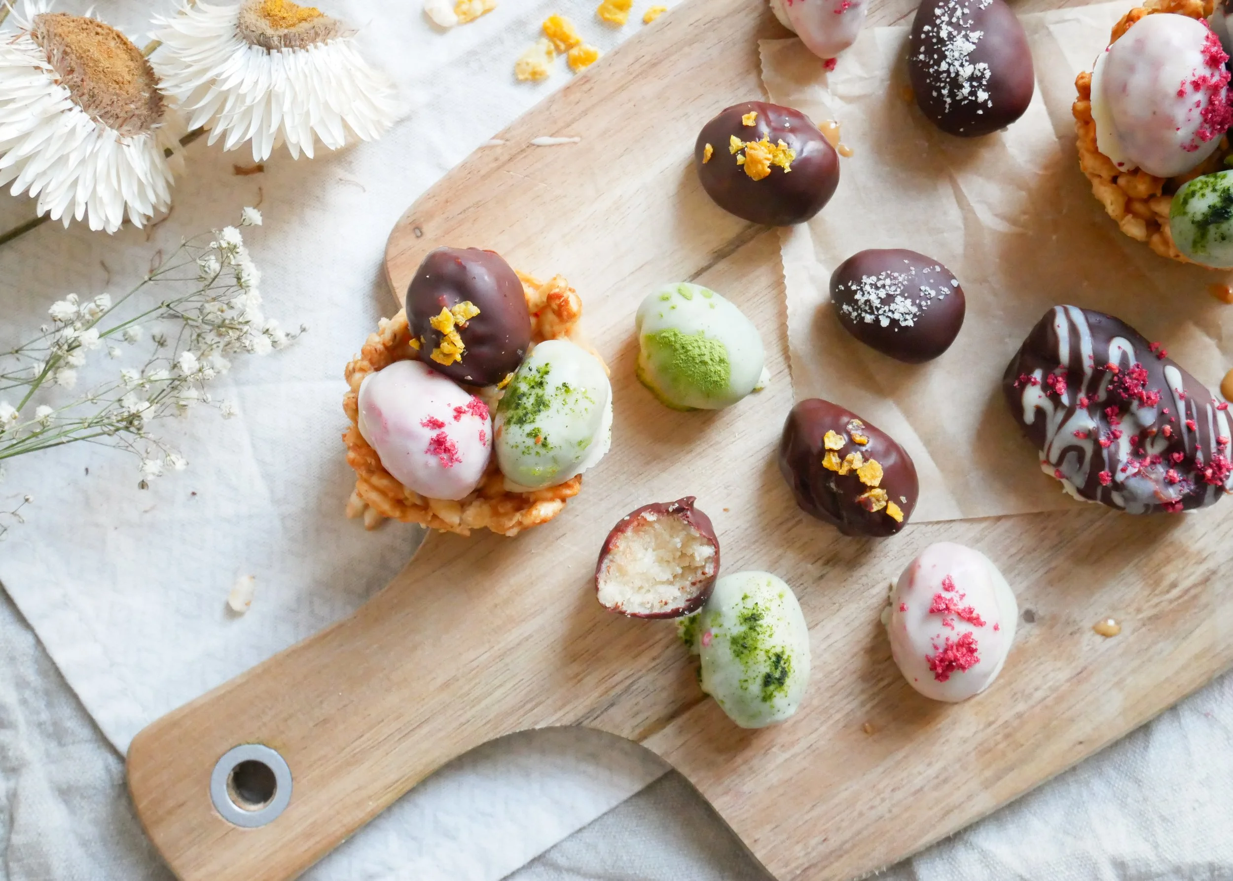Vegane 'Marzipan' Ostereier