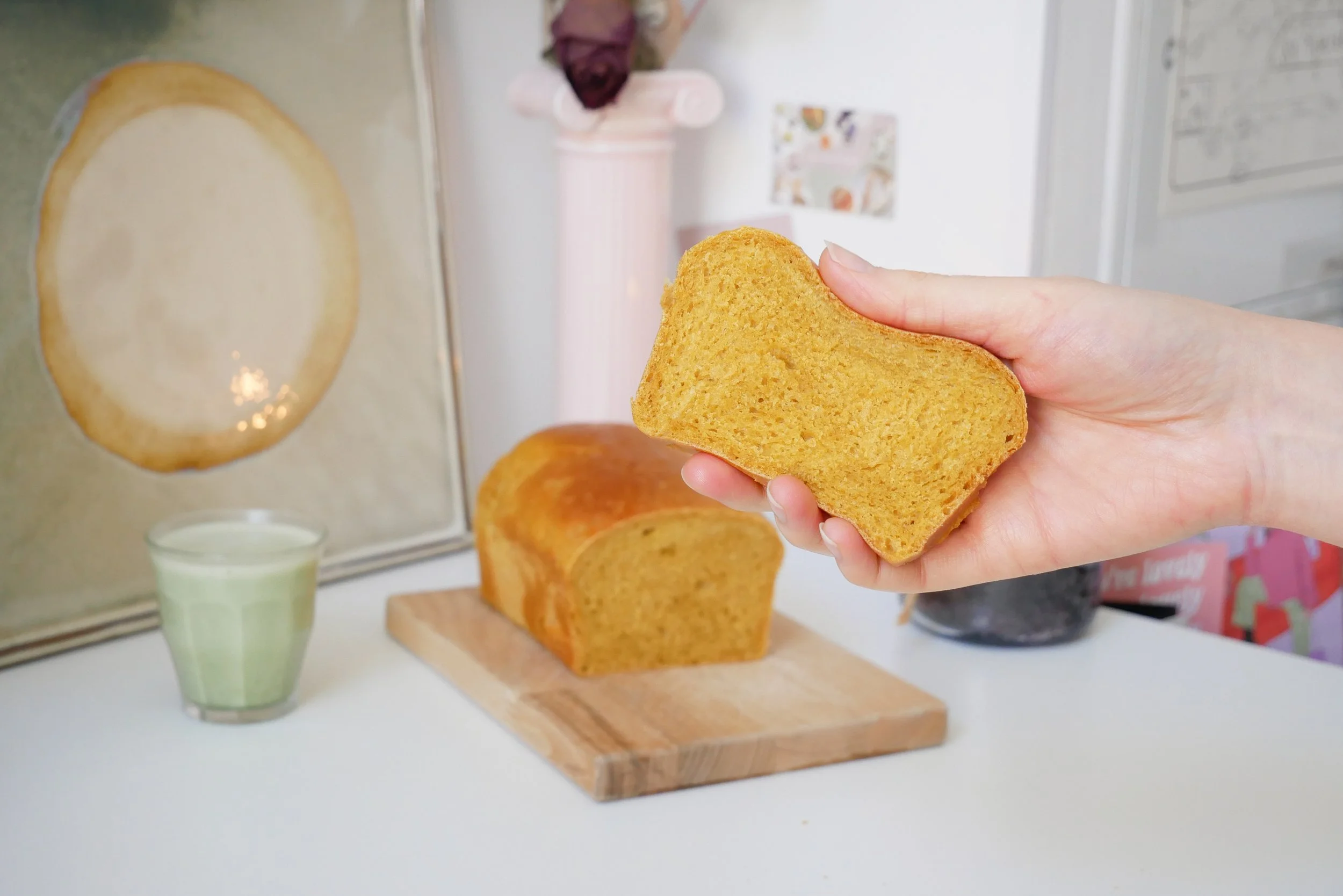 Super Soft Pumpkin 'Milk' Bread (Tangzhong / Yu-Dane Method Inspired!)