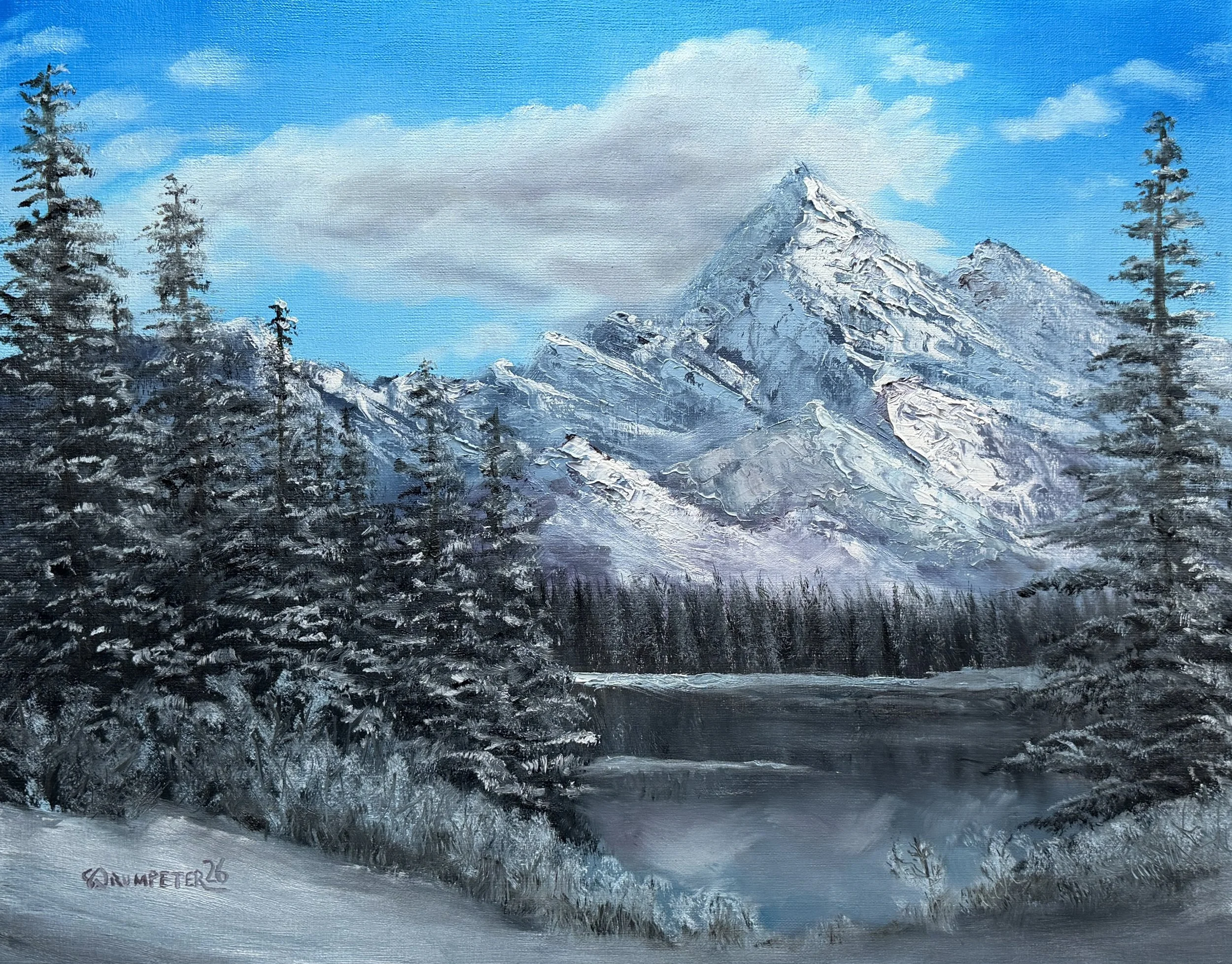Portrait of Winter, Op. 2 - 16" x 20" Oil on Linen