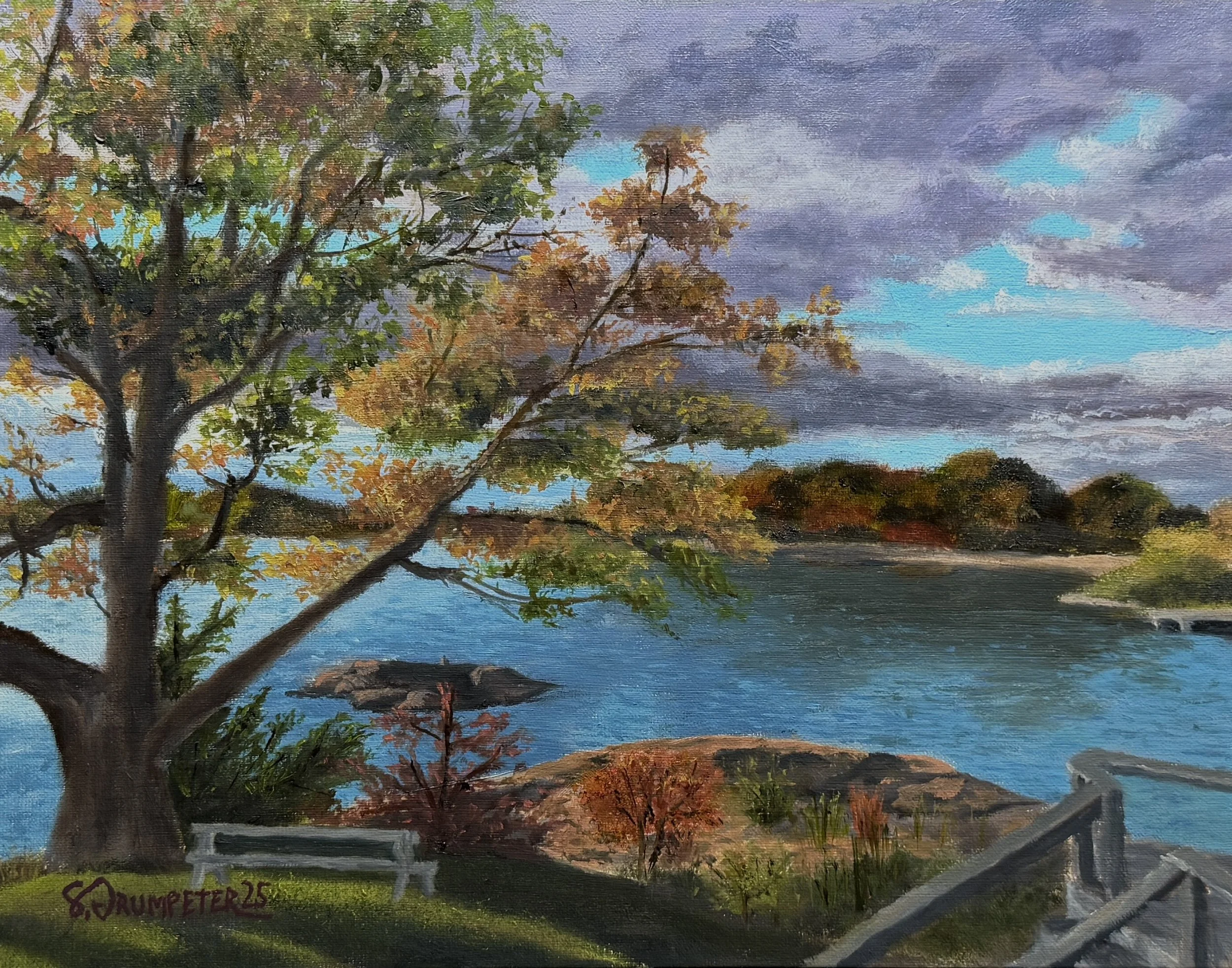 Branford Point - 11" x 14" Oil on Linen Panel