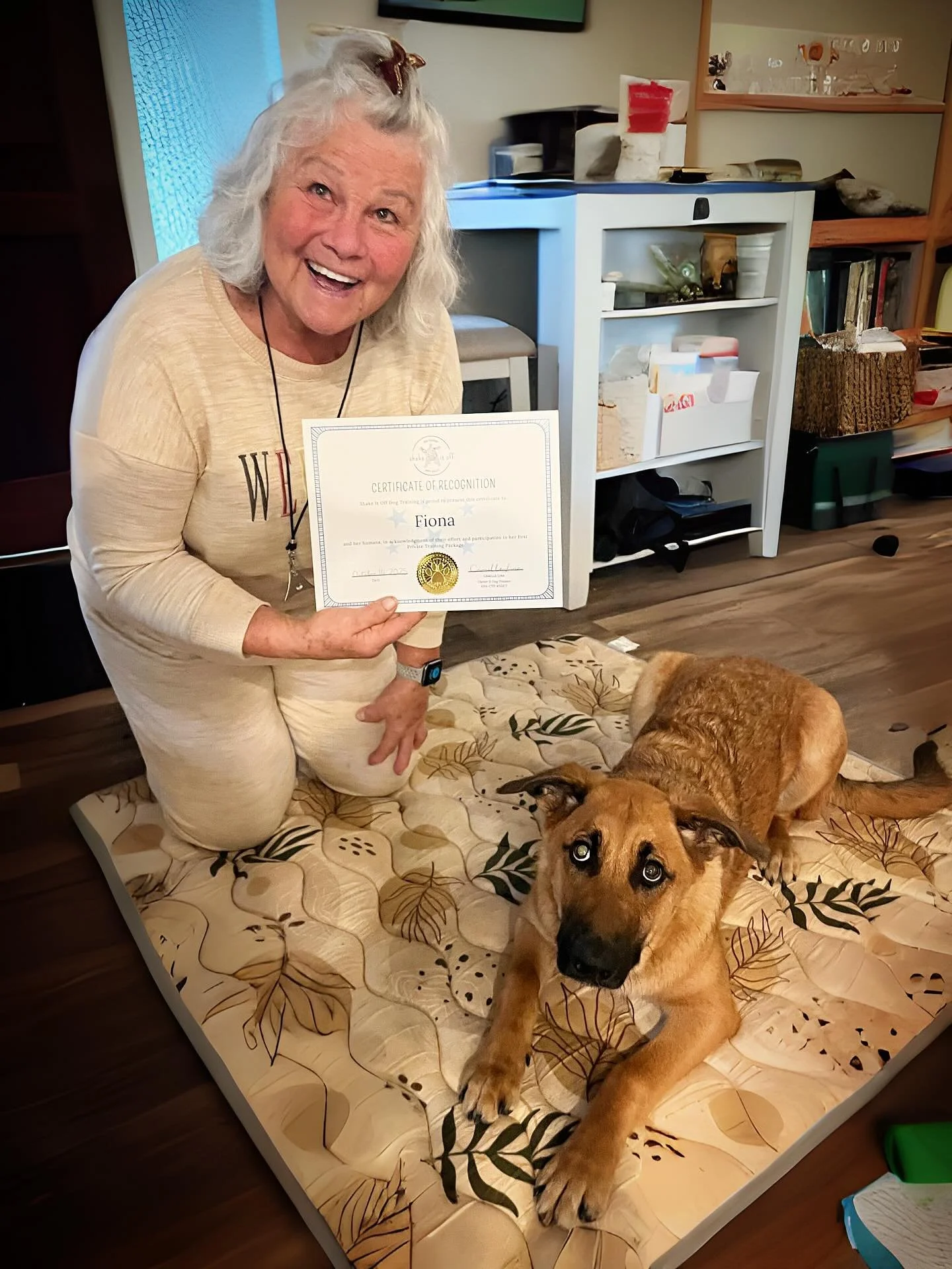 Congratulations team Fiona for wrapping up their first round of puppy training! I am so happy that this these two crossed paths in life as they work together so well. Fiona's human has been patient, compassionate, thoughtful, and diligent about pract