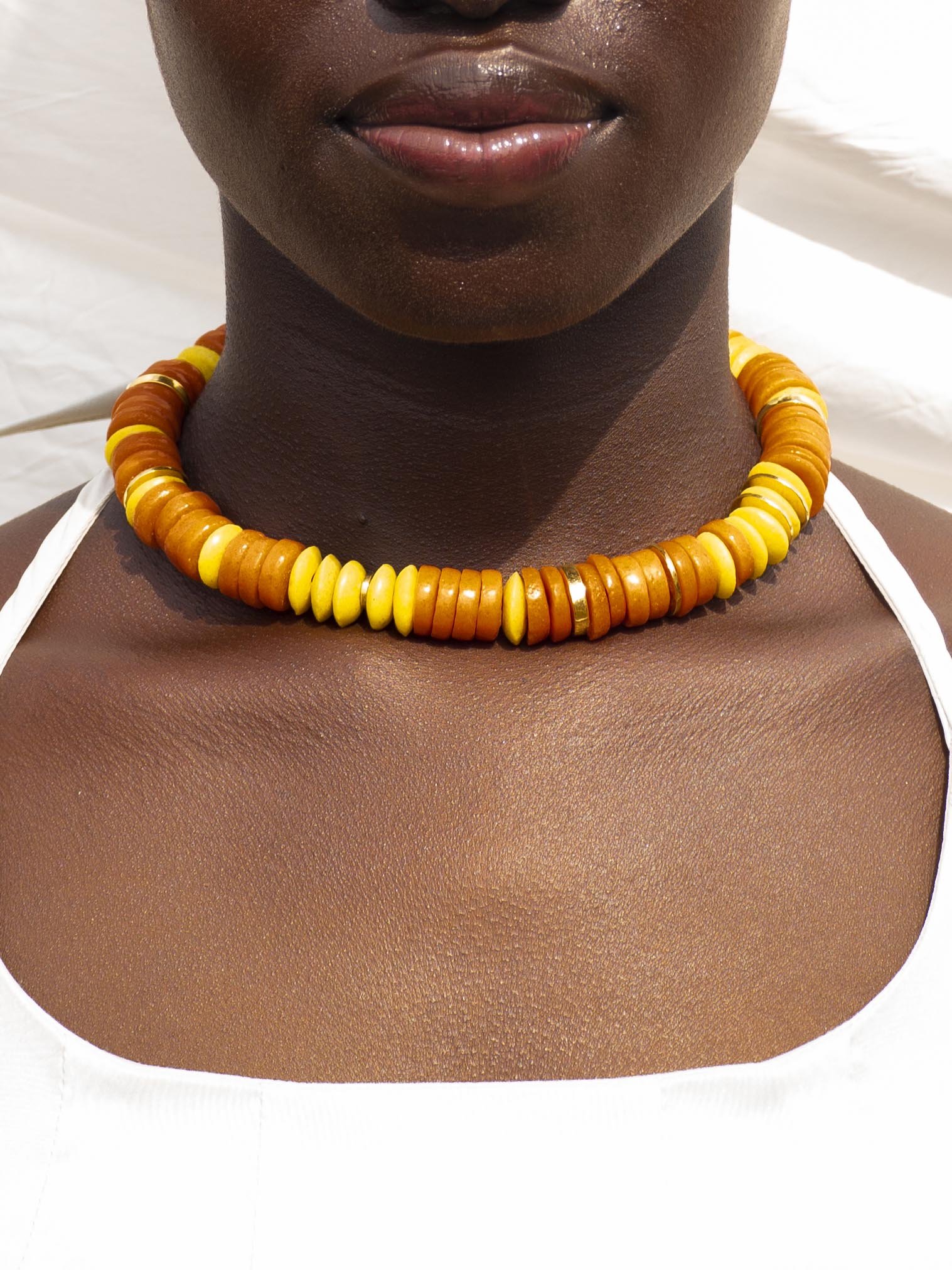 aketekete-handcrafted-jewelry-ghana-glass-recycled-beads-obuo-necklace-in-orange-made-in-ghana