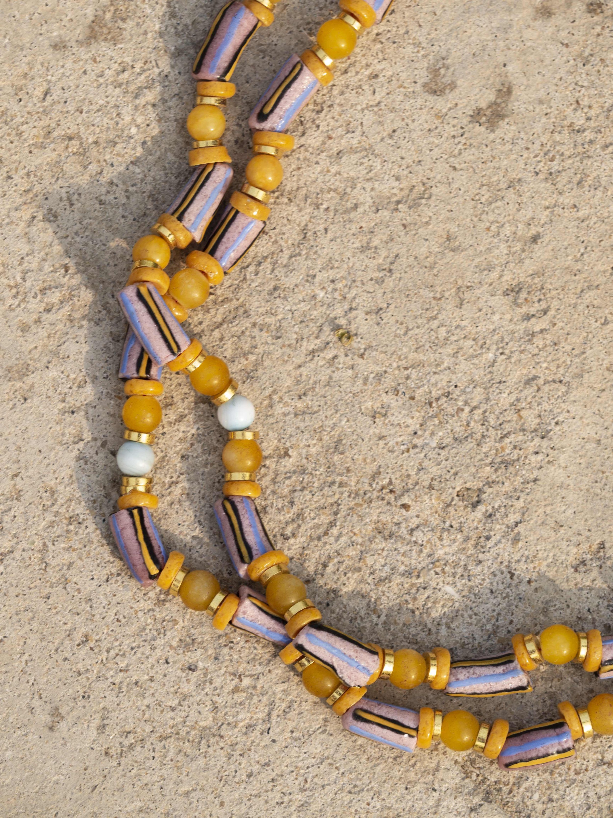 aketekete-handcrafted-jewelry-ghana-glass-beads-kokoo-necklace-long-made-in-ghana