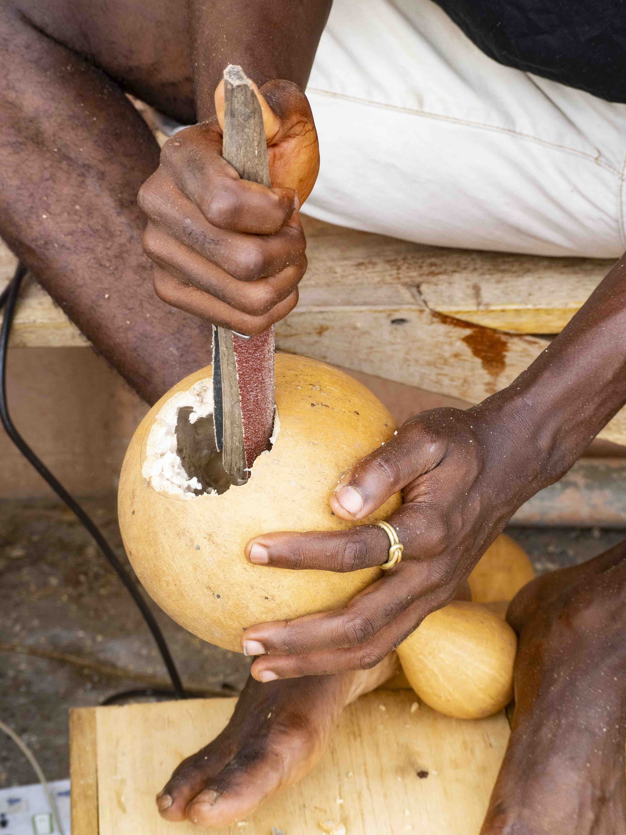 FORGET ME NOT | AKETEKETE CALABASH INSTALLATION HANDCRAFTED GHANA LAMPS5.jpeg