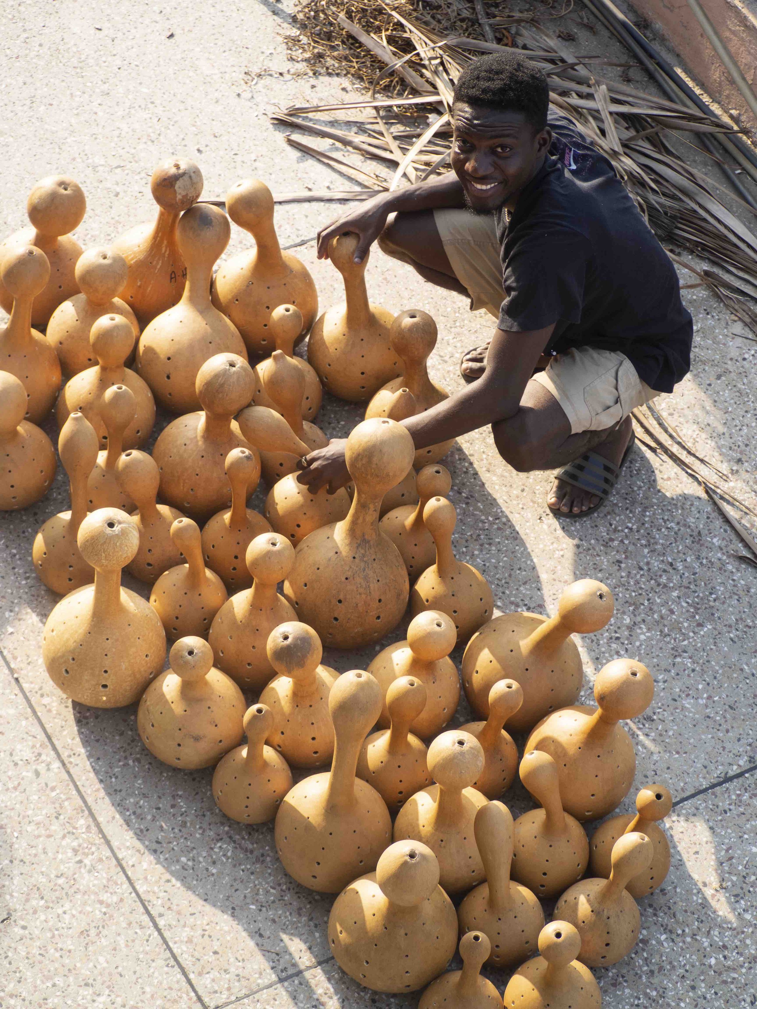 FORGET ME NOT | AKETEKETE CALABASH INSTALLATION HANDCRAFTED GHANA LAMPS9.jpeg