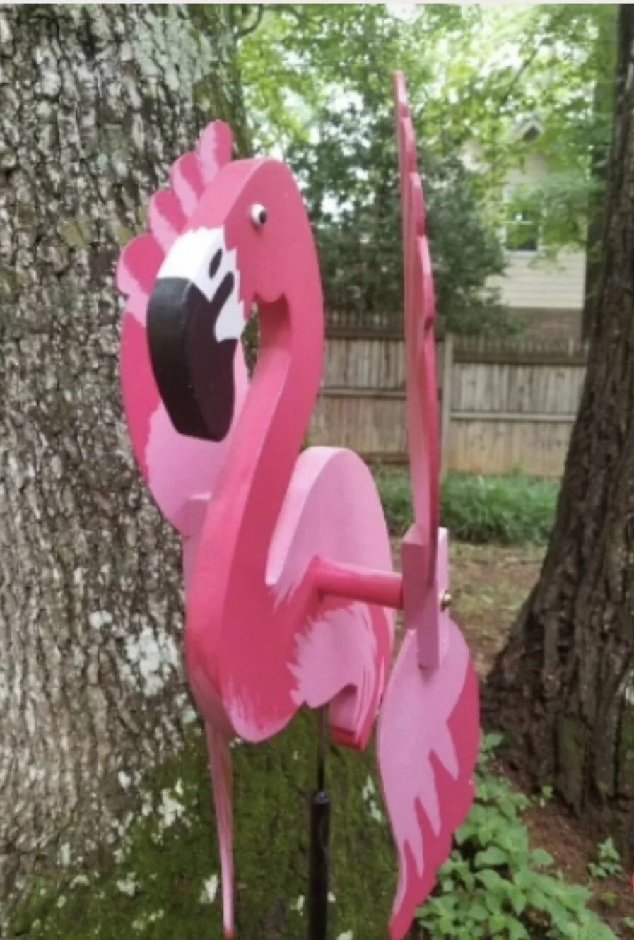 Flamingo Whirligig — Timber Studio