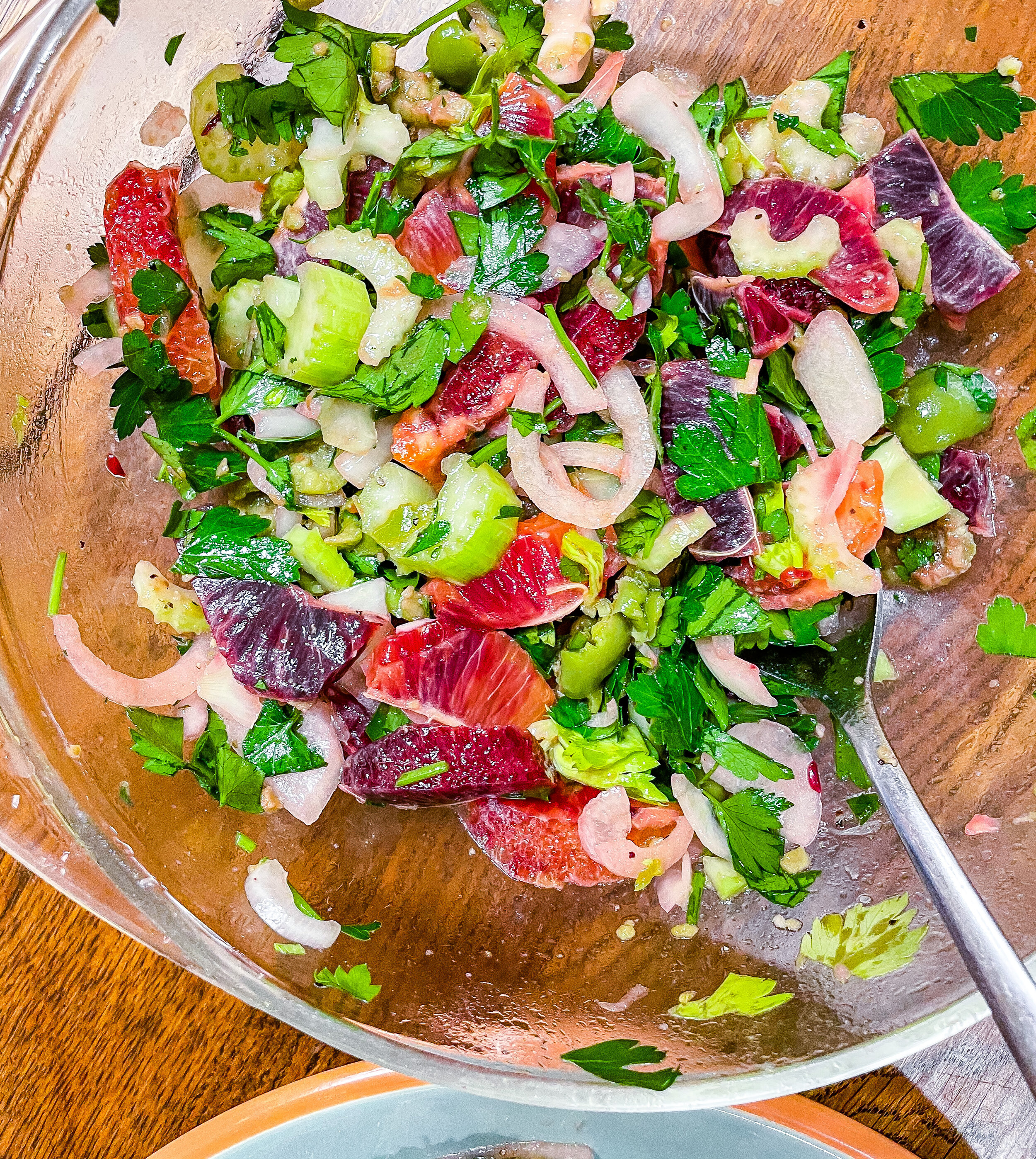 blood orange and celery salad