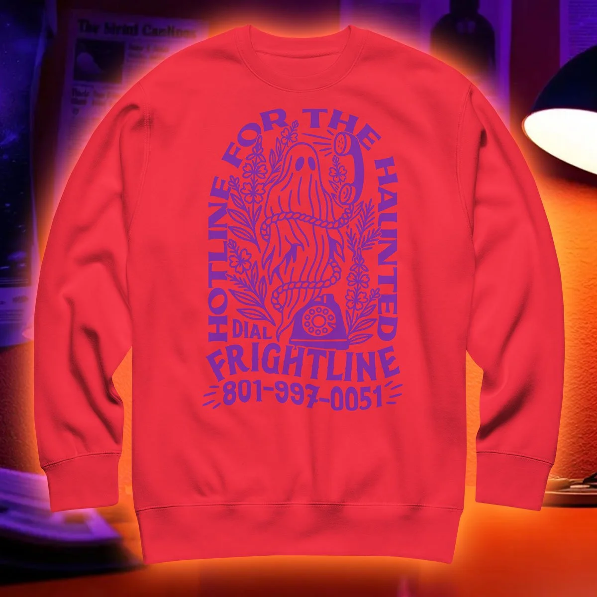 unisex cute ghost sweater