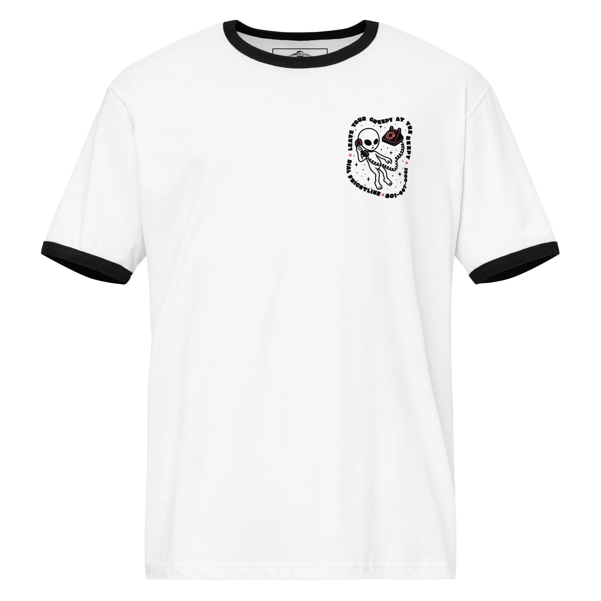 frightline ufo paranormal ringer tee