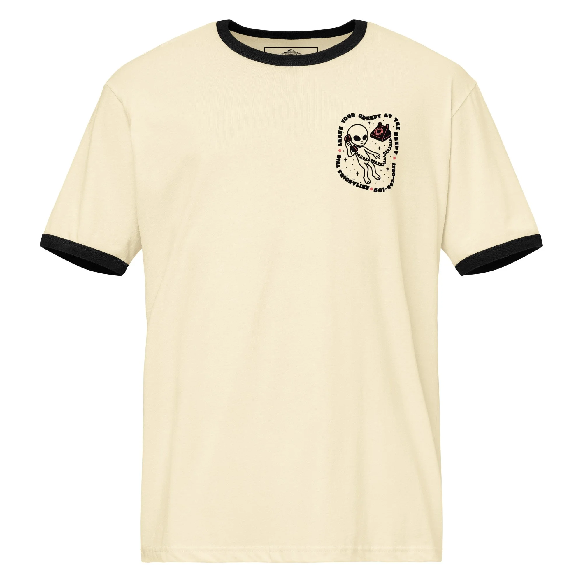 frightline ufo paranormal ringer tee