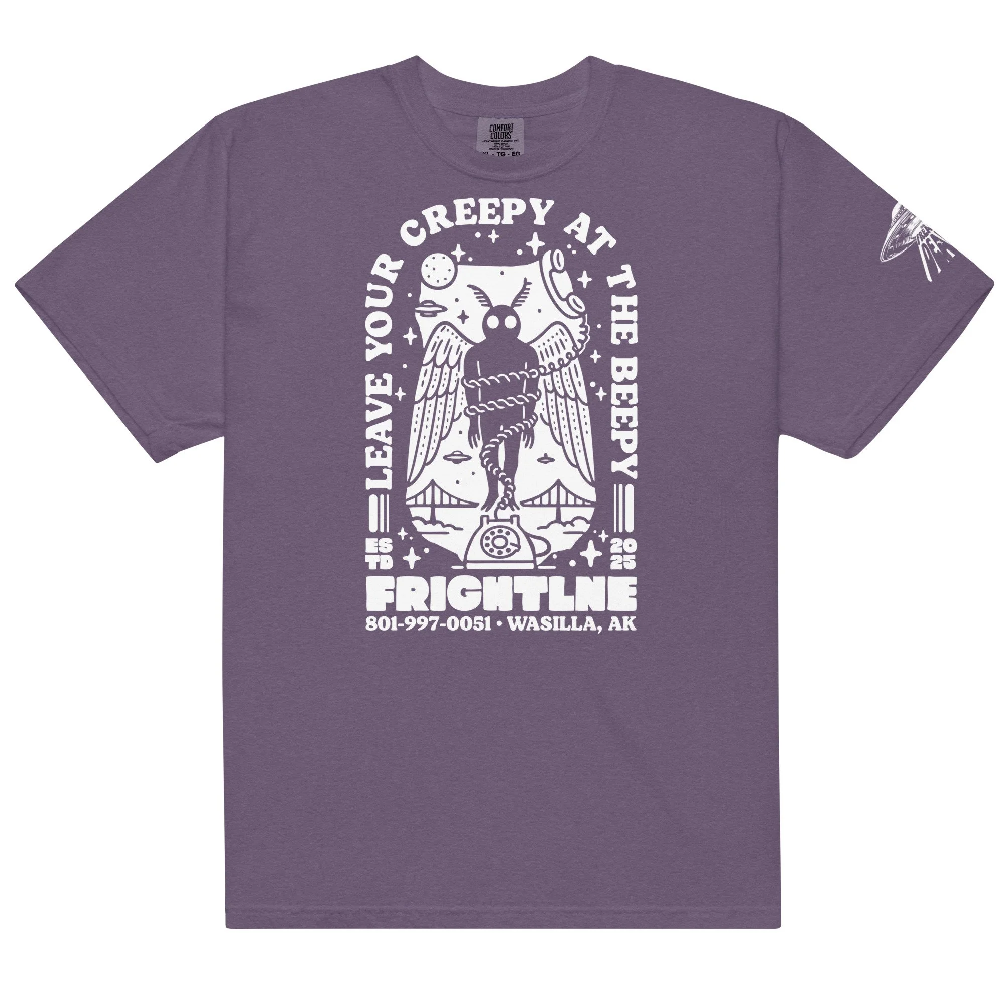 mothman graphic tee shirt