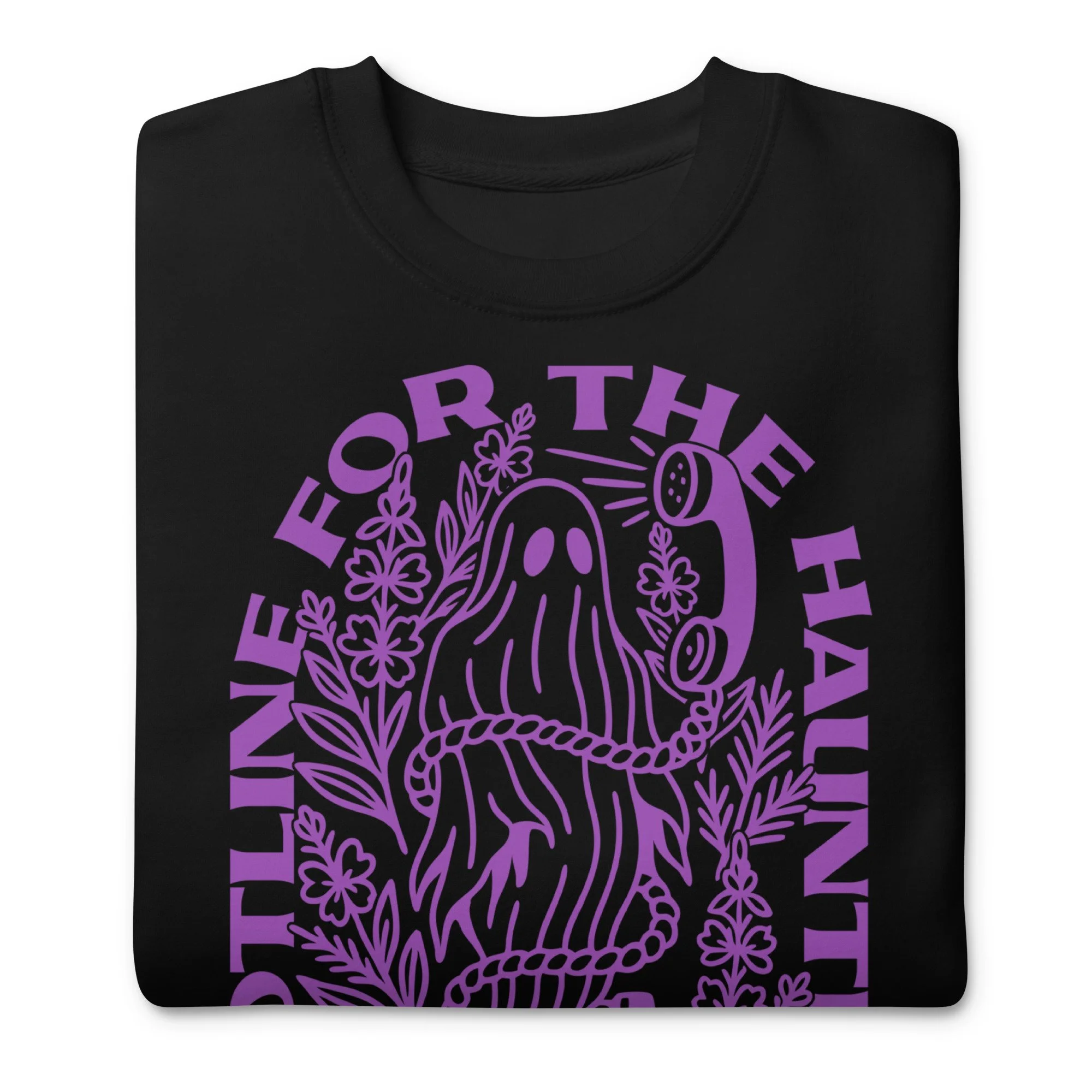 purple ghost sweater