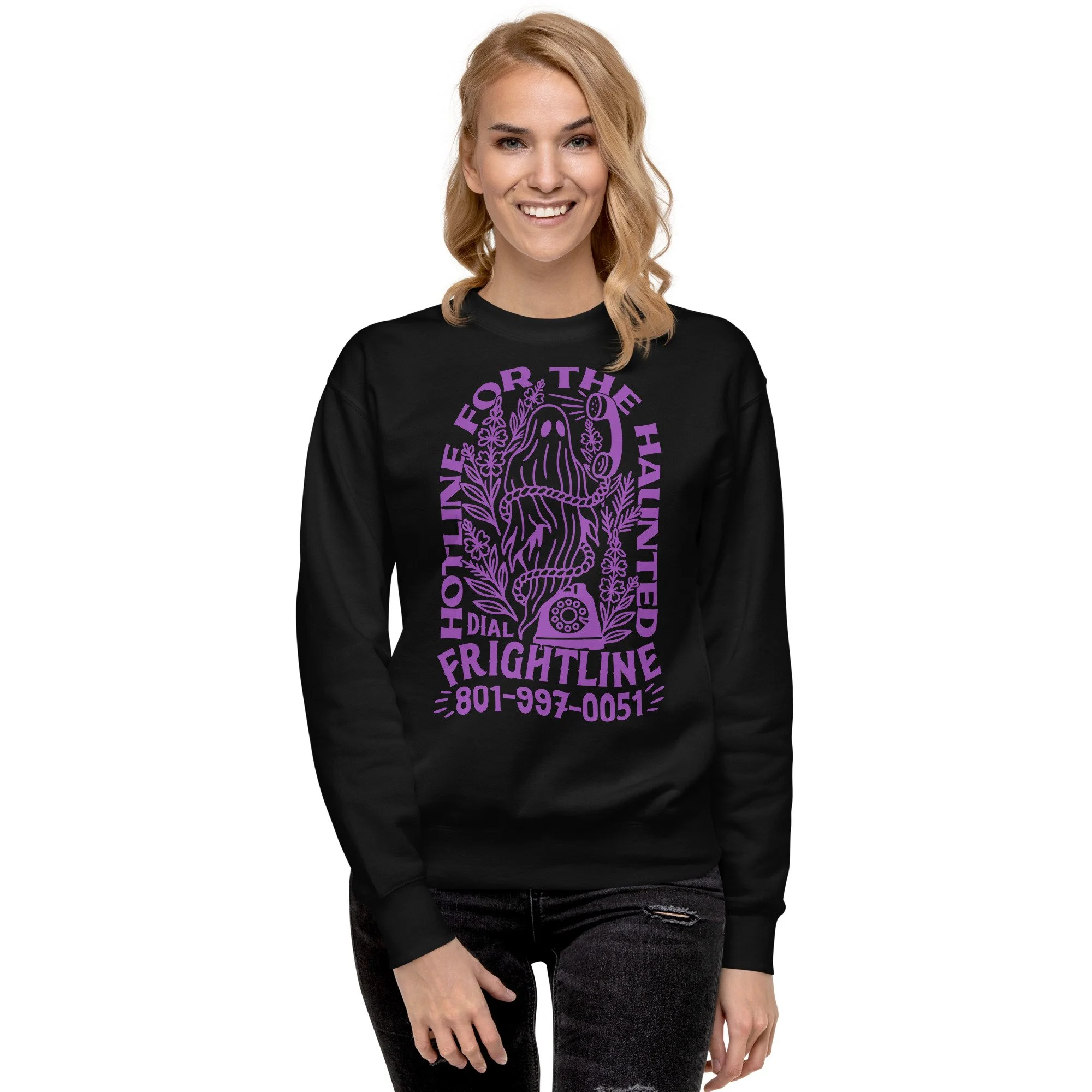 unisex cute ghost sweater