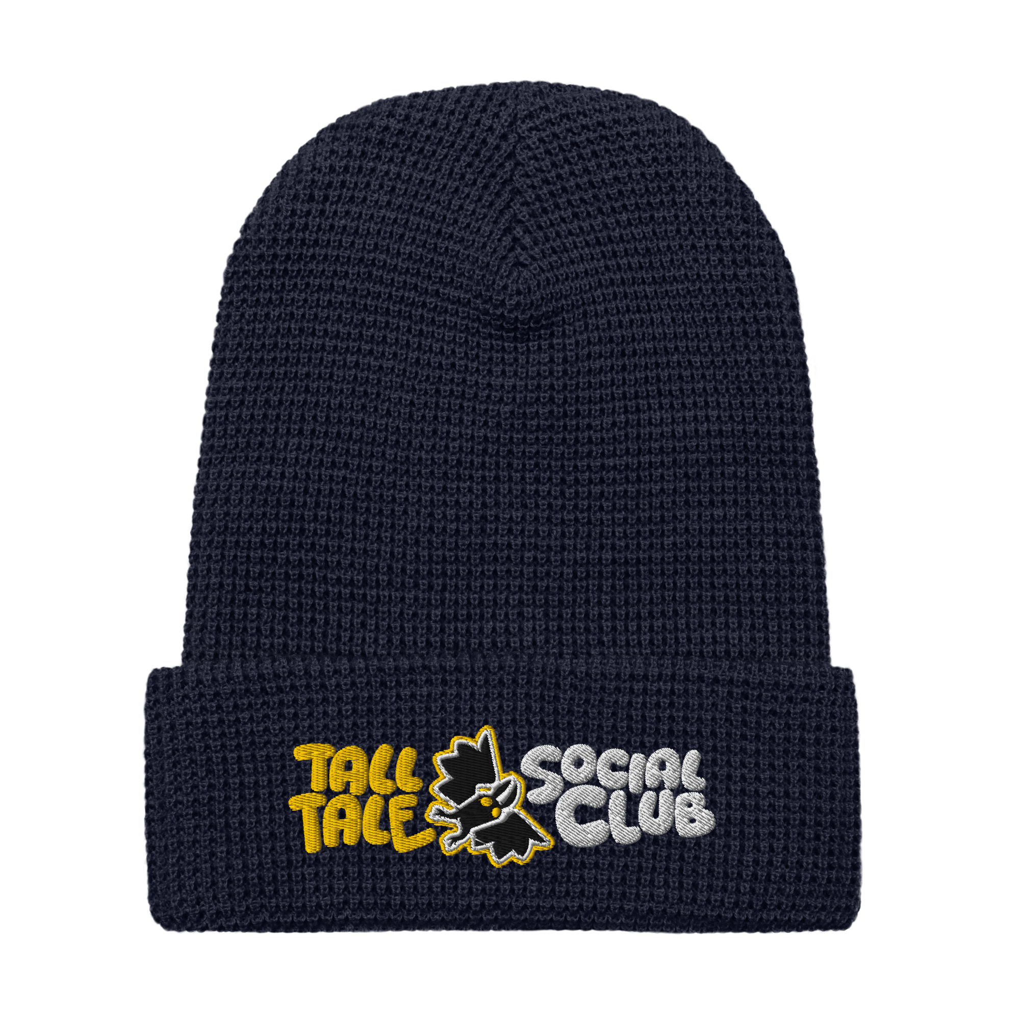 tall tale social club waffle knit beanie  navy