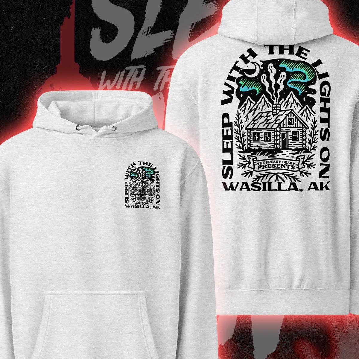 sleep with the lights on hoodie