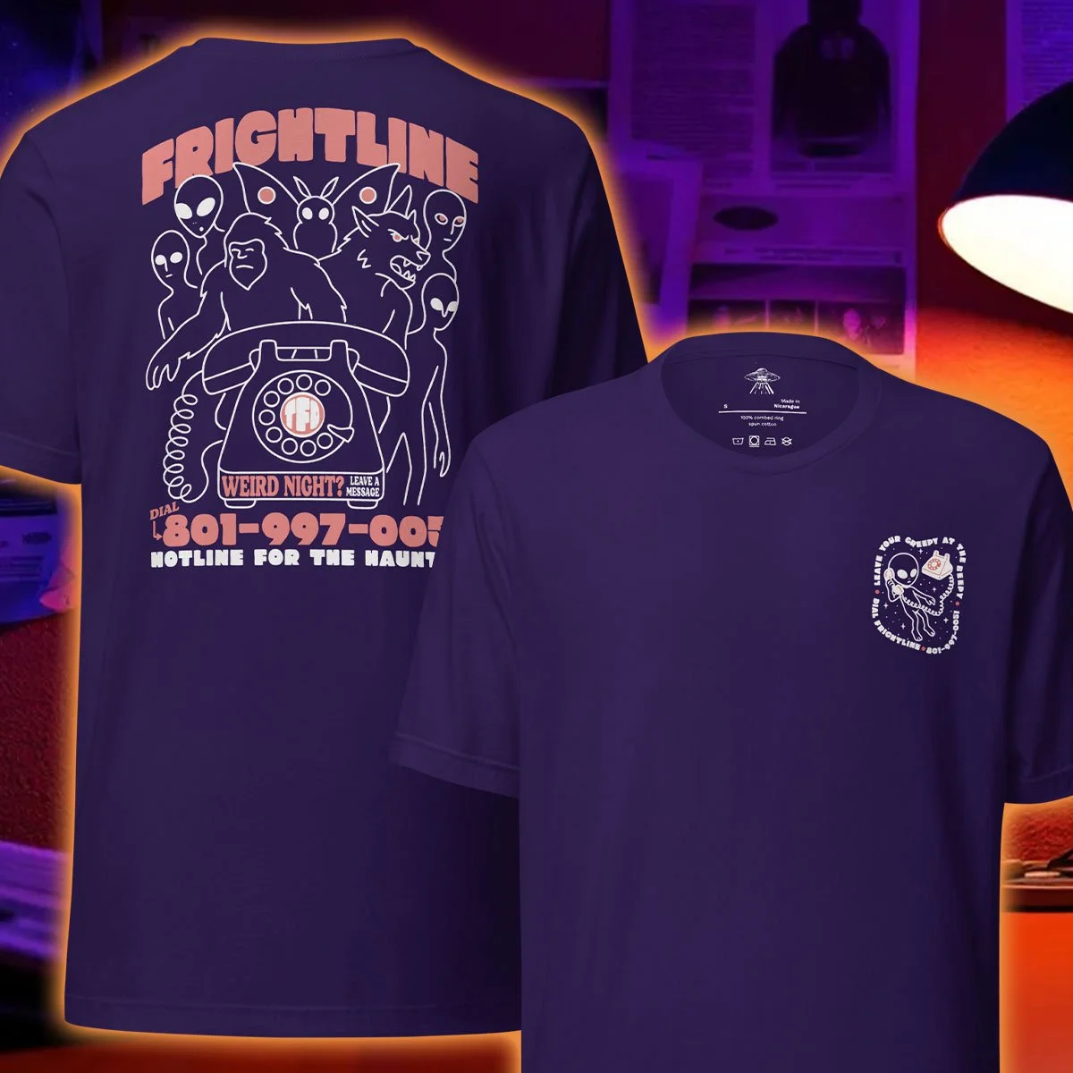 frightline ufo cryptid t shirt