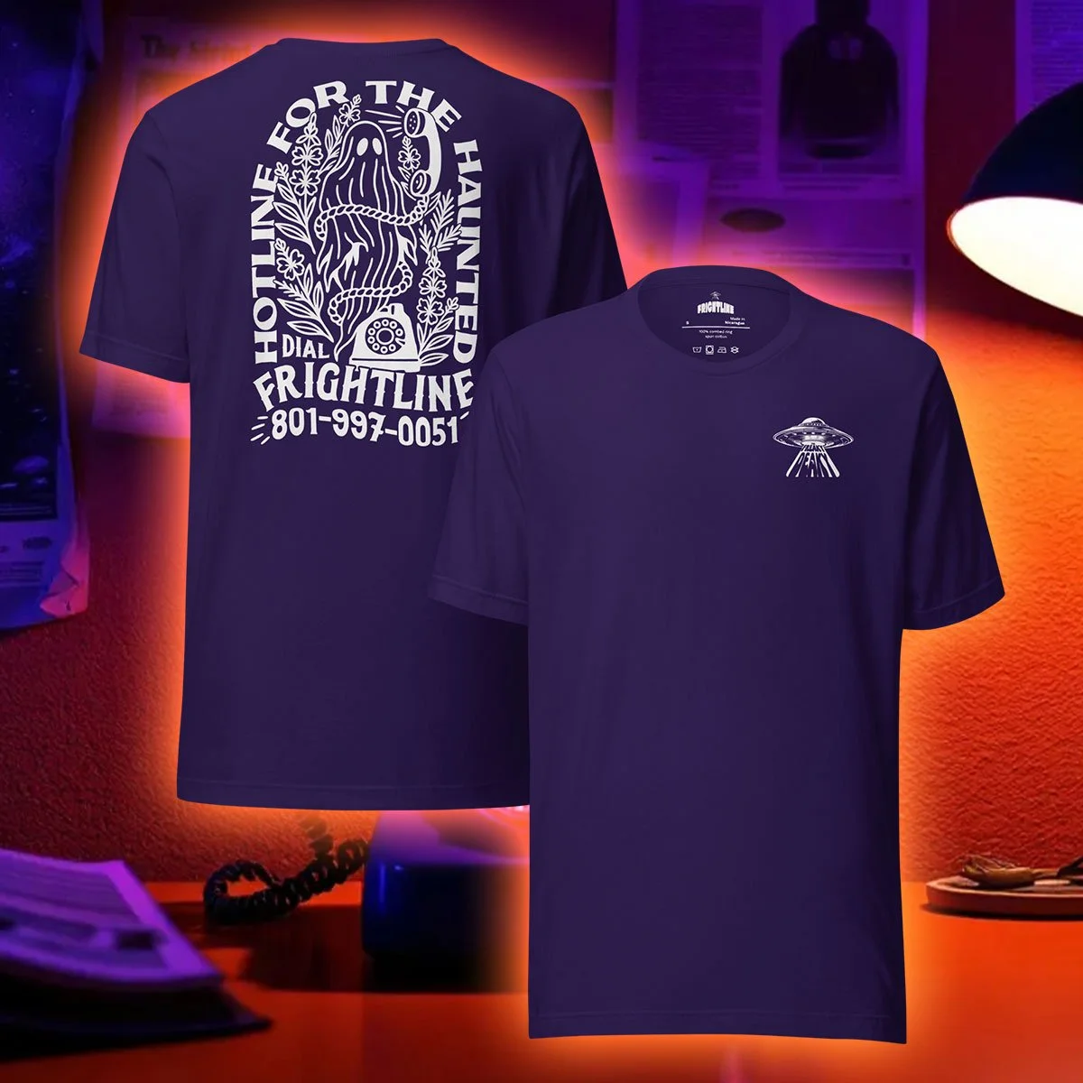 unisex purple ghost shirt