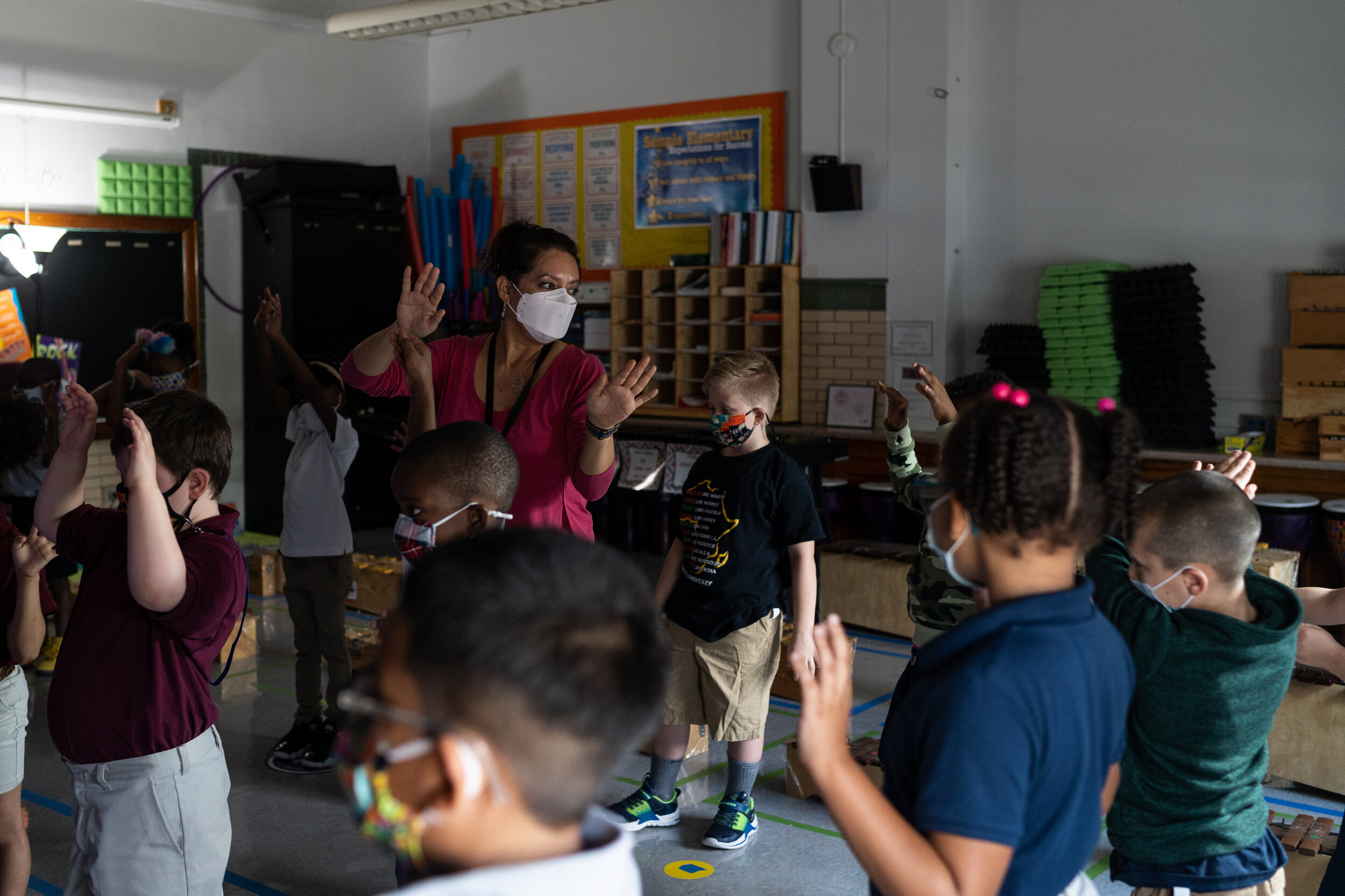 "I wish that schools serving the low economic families would be the priority. If those families get sick it's really traumatic. Who is going to advocate for these kids? That's what's stressful for us teachers because we care a lot about these kids an