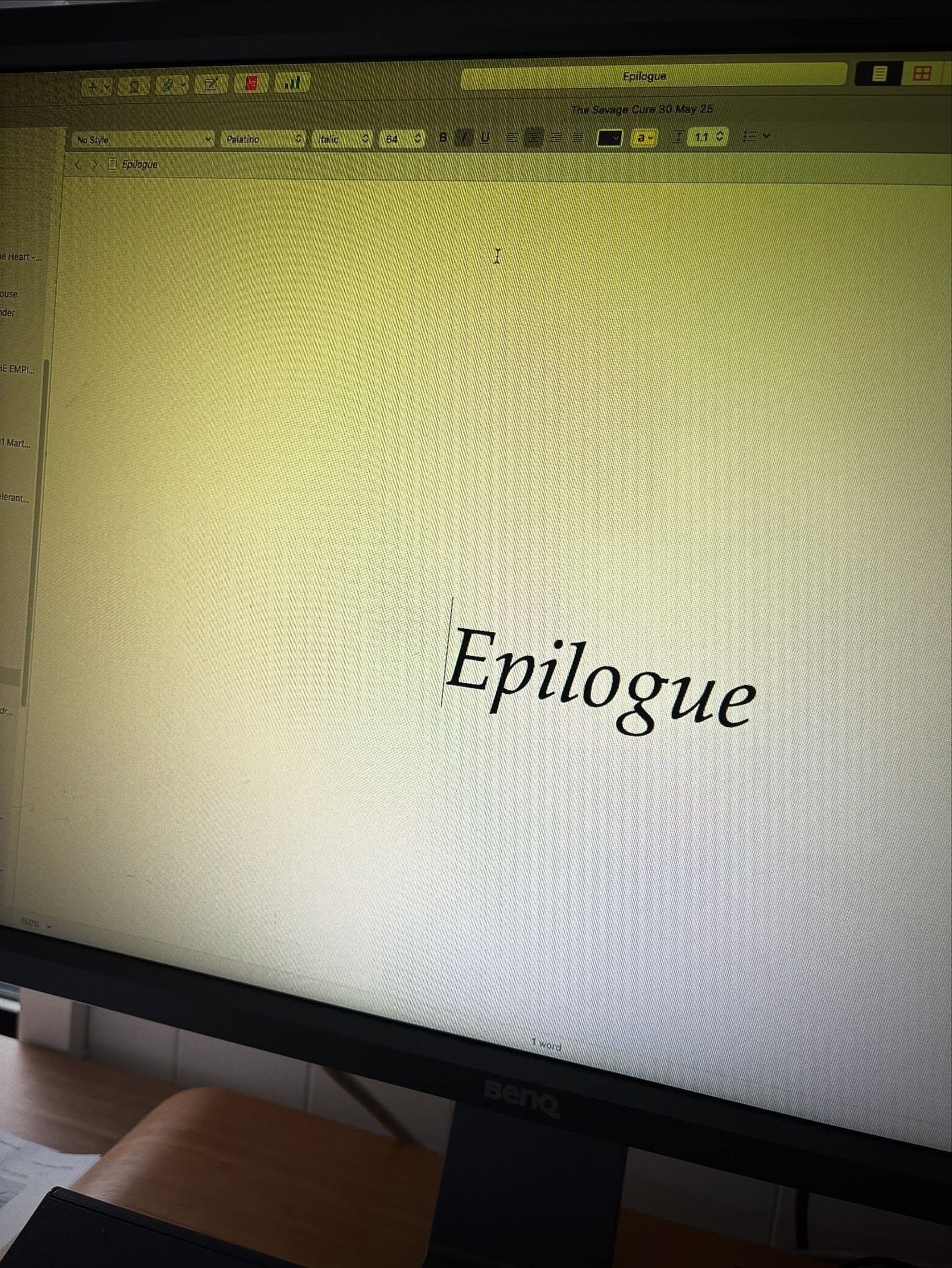 So I just sent off the draft of my new novel to my agent and now I&rsquo;m going to distract myself by going shopping for a new laptop. I&rsquo;ll be starting my fifth novel on a slick new machine. I got almost ten years out of my last MacBook Pro, b