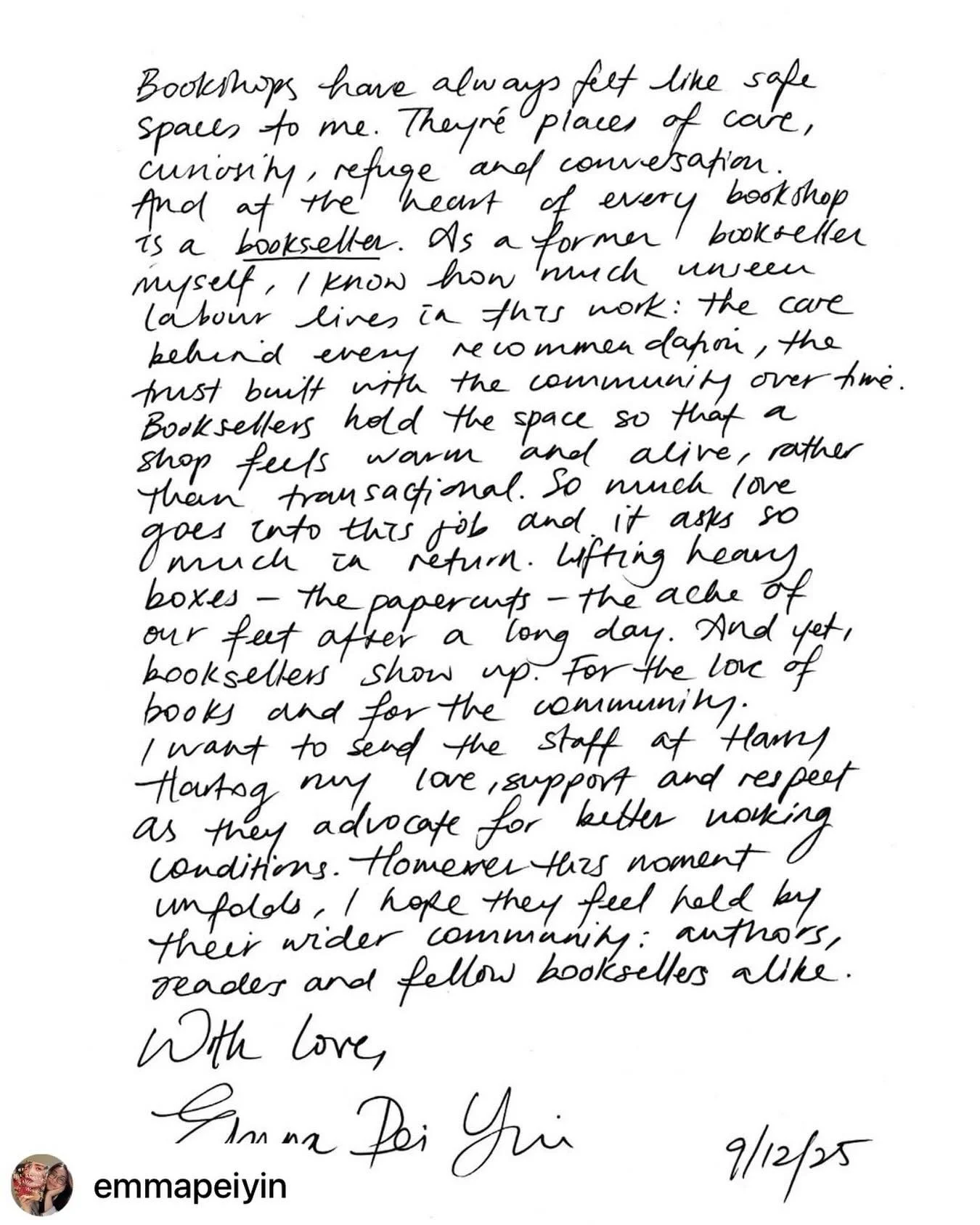 Get @reshare_app &bull; @emmapeiyin Do what&rsquo;s right @harryhartogbookseller &mdash; I dare you.