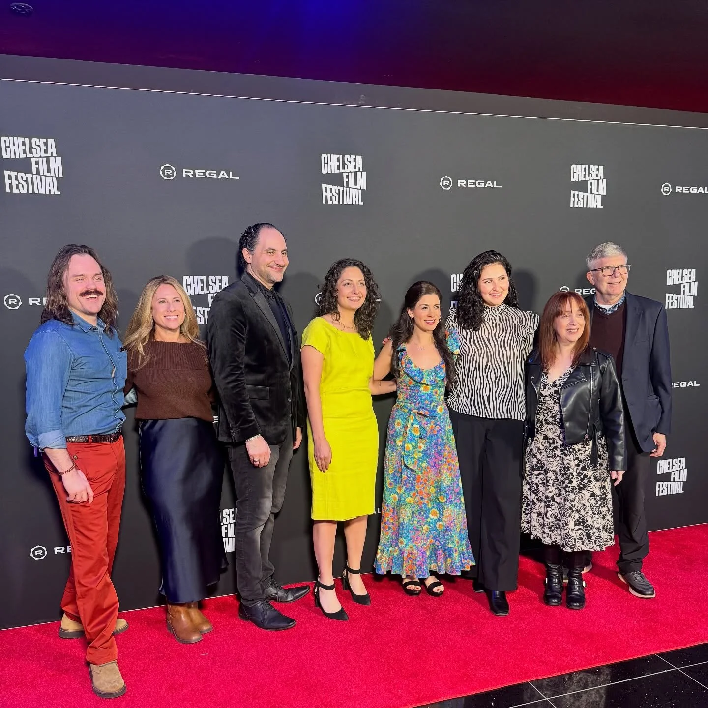 Cast and crew of Observance on the red carpet @chelseafilmfestival 
#jewishpilot #jewishindiefilm #jewishfilm #indiepilot #independentpilot #spreadjewishjoy #chelseafilmfestival #cffnyc2025 #chelseafilmfest #nycpremiere #tvpilot #film #indiefilm