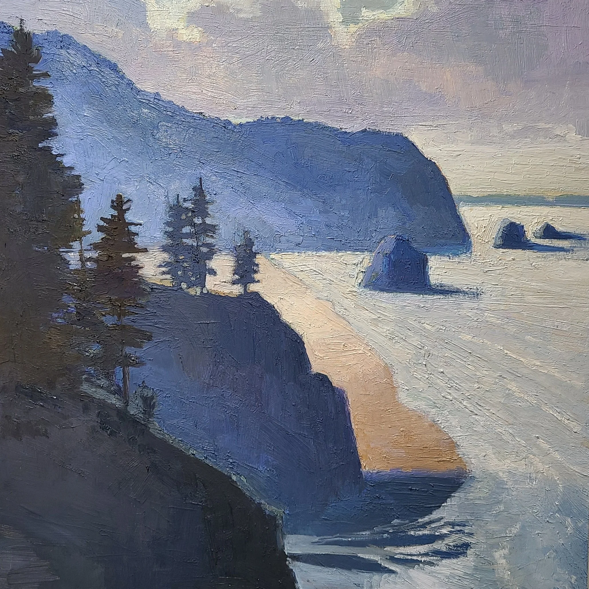 Edge of the West
16" x 16" 
oil on birch panel