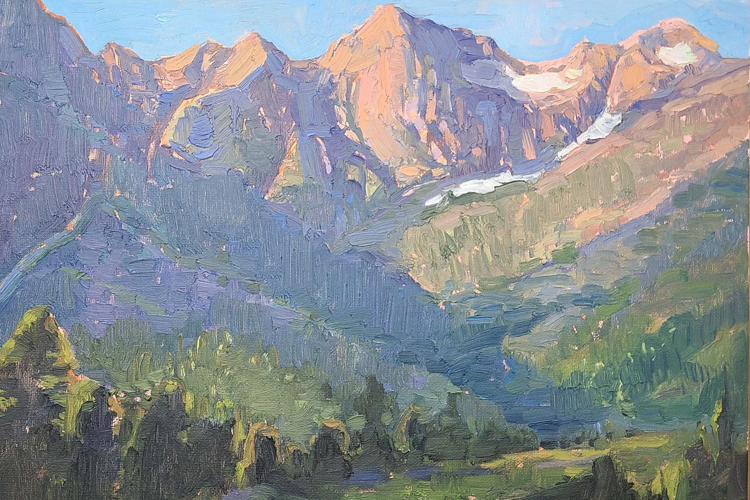 Summit Day
12" x 16" 
oil on canvas board