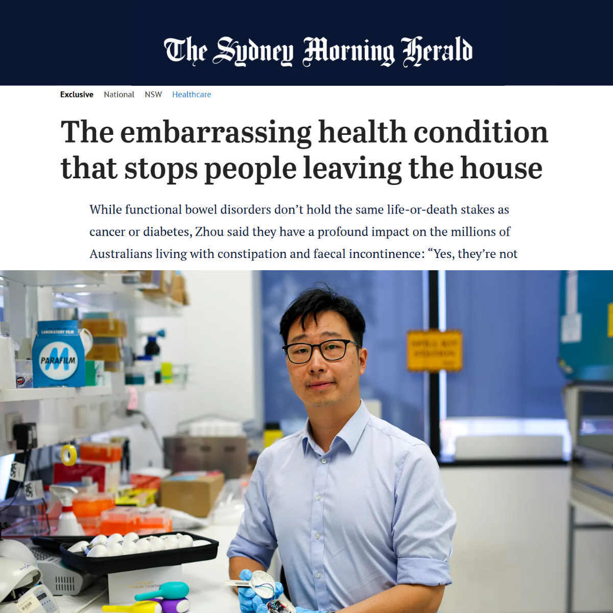 Sydney Morning Herald feature 